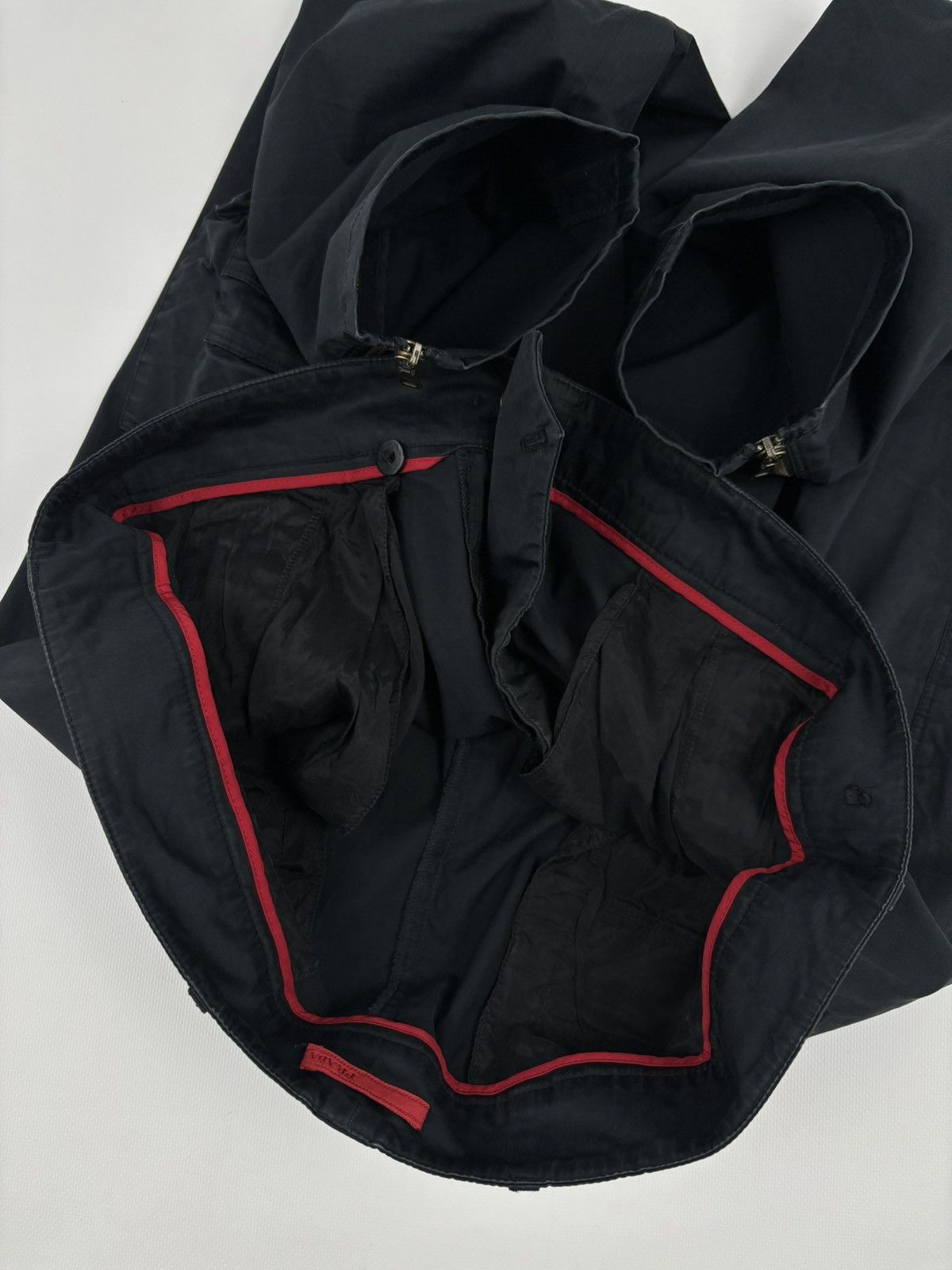 Prada Men's 00’s Linea Rossa Biker Cargo Zip Multipocket Pants Trousers Size US 36 / EU 52 - 14 Thumbnail