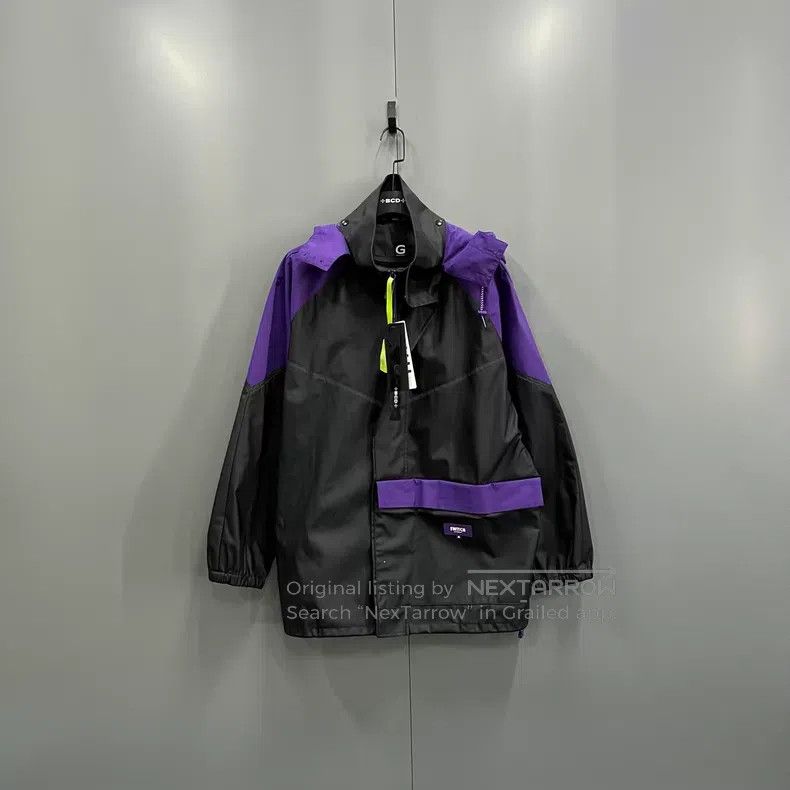 Givenchy Givenchy Black and purple color block zipper jacket Size US M / EU 48-50 / 2 - 1 Thumbnail