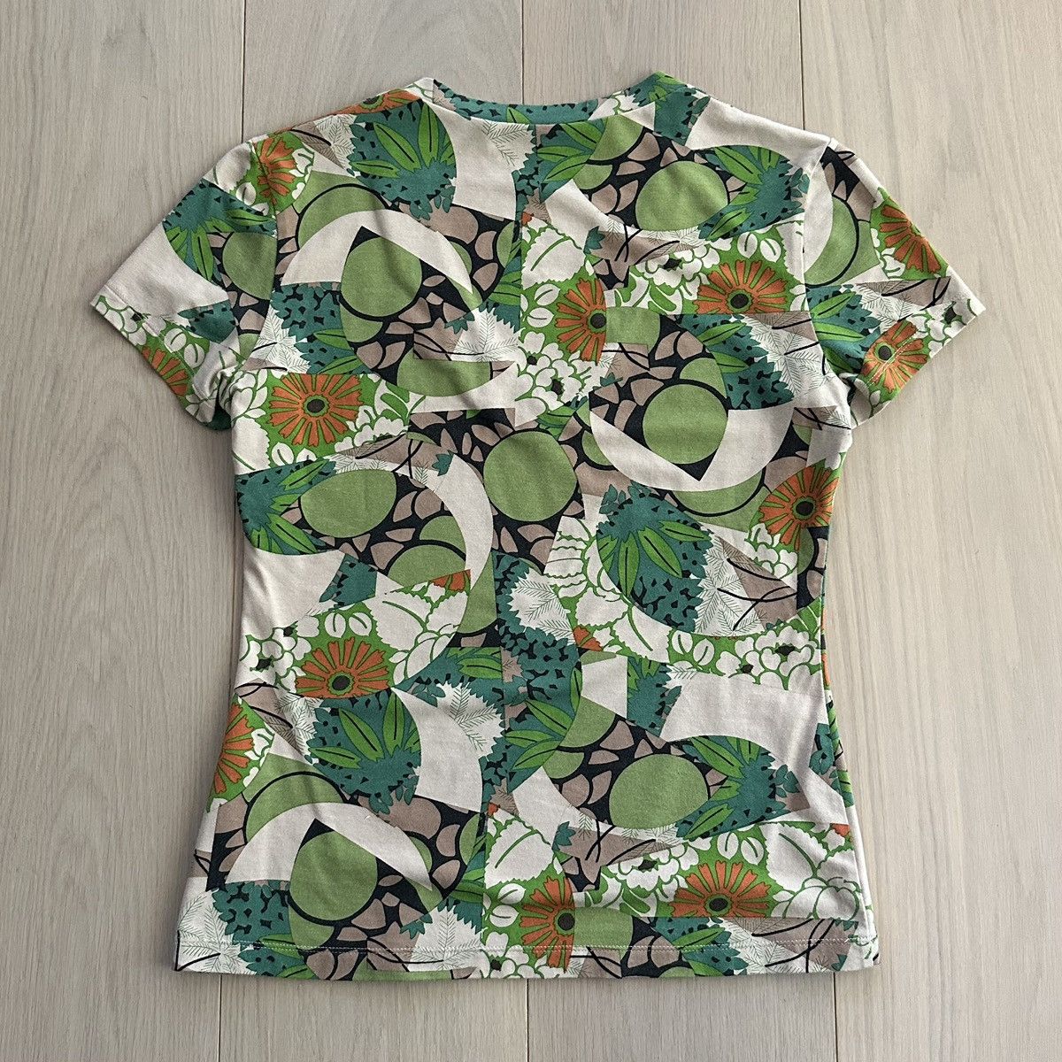 John Galliano AW2005 Floral Camo Mix T-Shirt Size M / US 6-8 / IT 42-44 - 3 Thumbnail