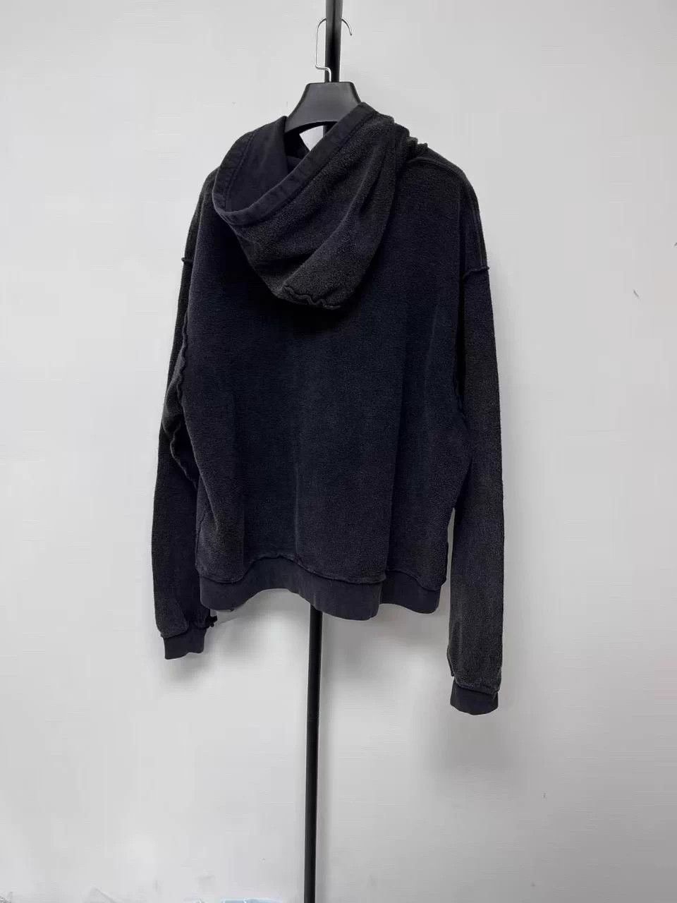 Balenciaga Balenciaga 3B hooded zip logo drop-shoulder sweatshirt men's Size US L / EU 52-54 / 3 - 2 Thumbnail