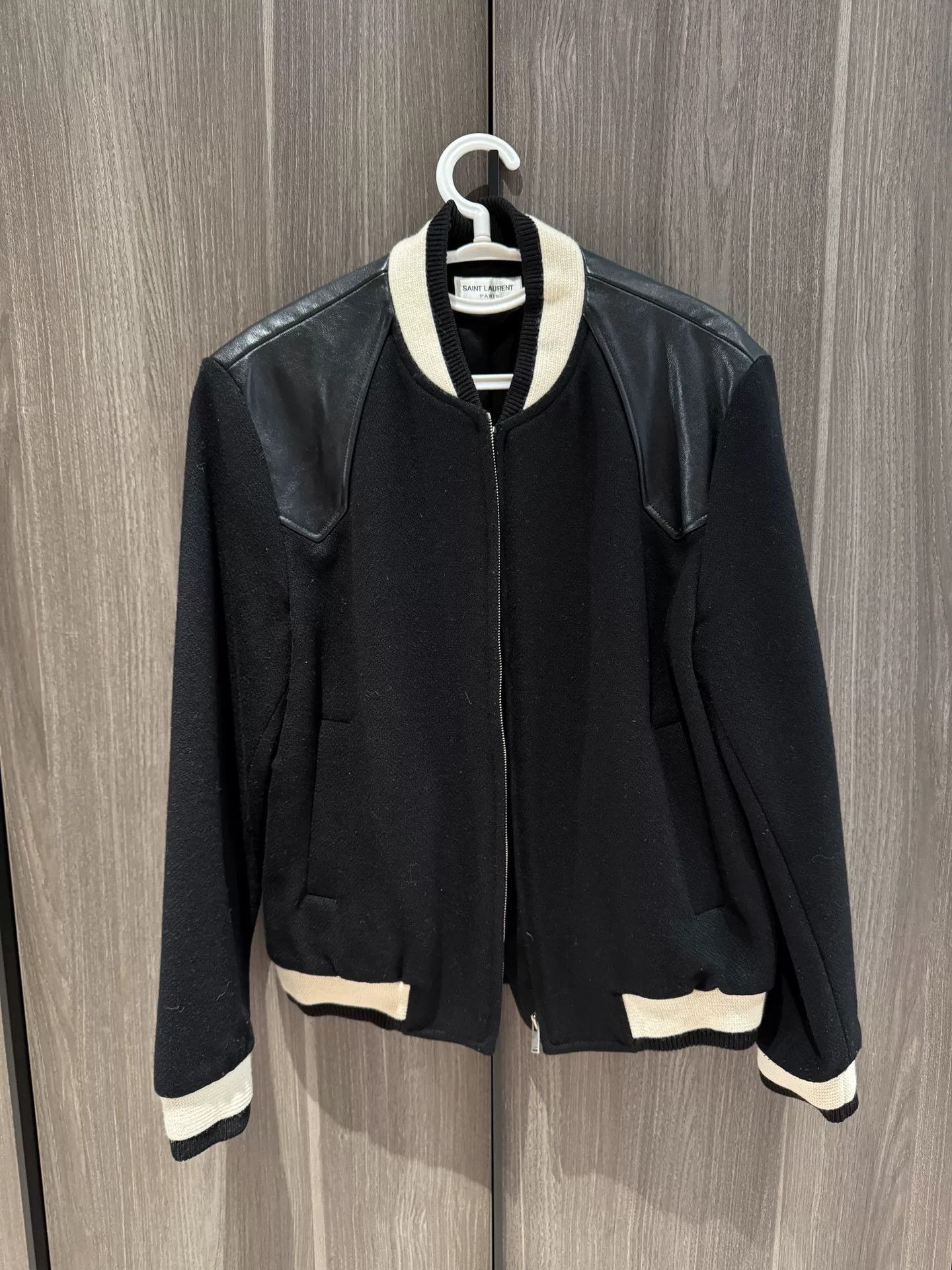 Saint Laurent Paris Saint Laurent Wool Baseball Jacket Size 48 Size US M / EU 48-50 / 2 - 1 Thumbnail