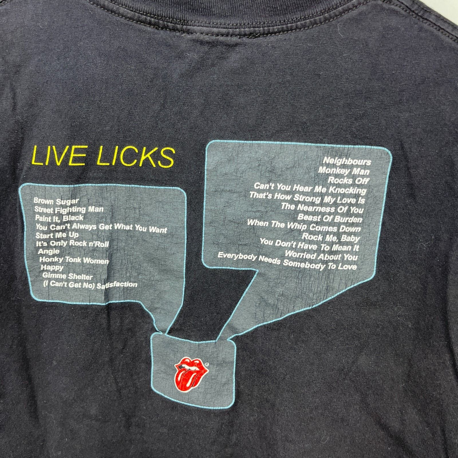 Vintage Vintage Rolling Stones Y2K Band Tour Shirt XL 2XL Live Licks Size US XXL / EU 58 / 5 - 8 Thumbnail