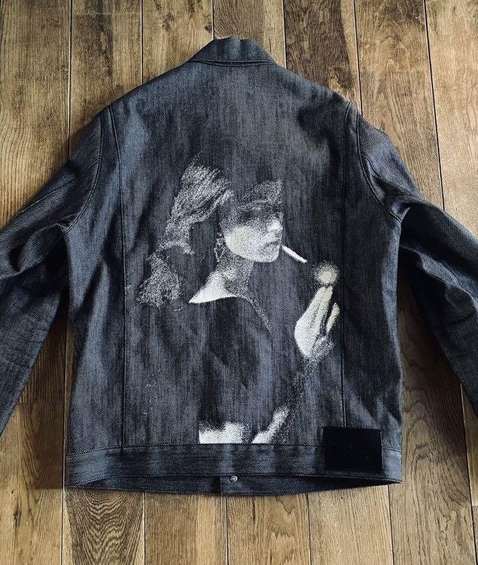 image of Jun Takahashi x Undercover Cindy Sherman Ss20 Denim Jacket in Black, Men's (Size Medium)