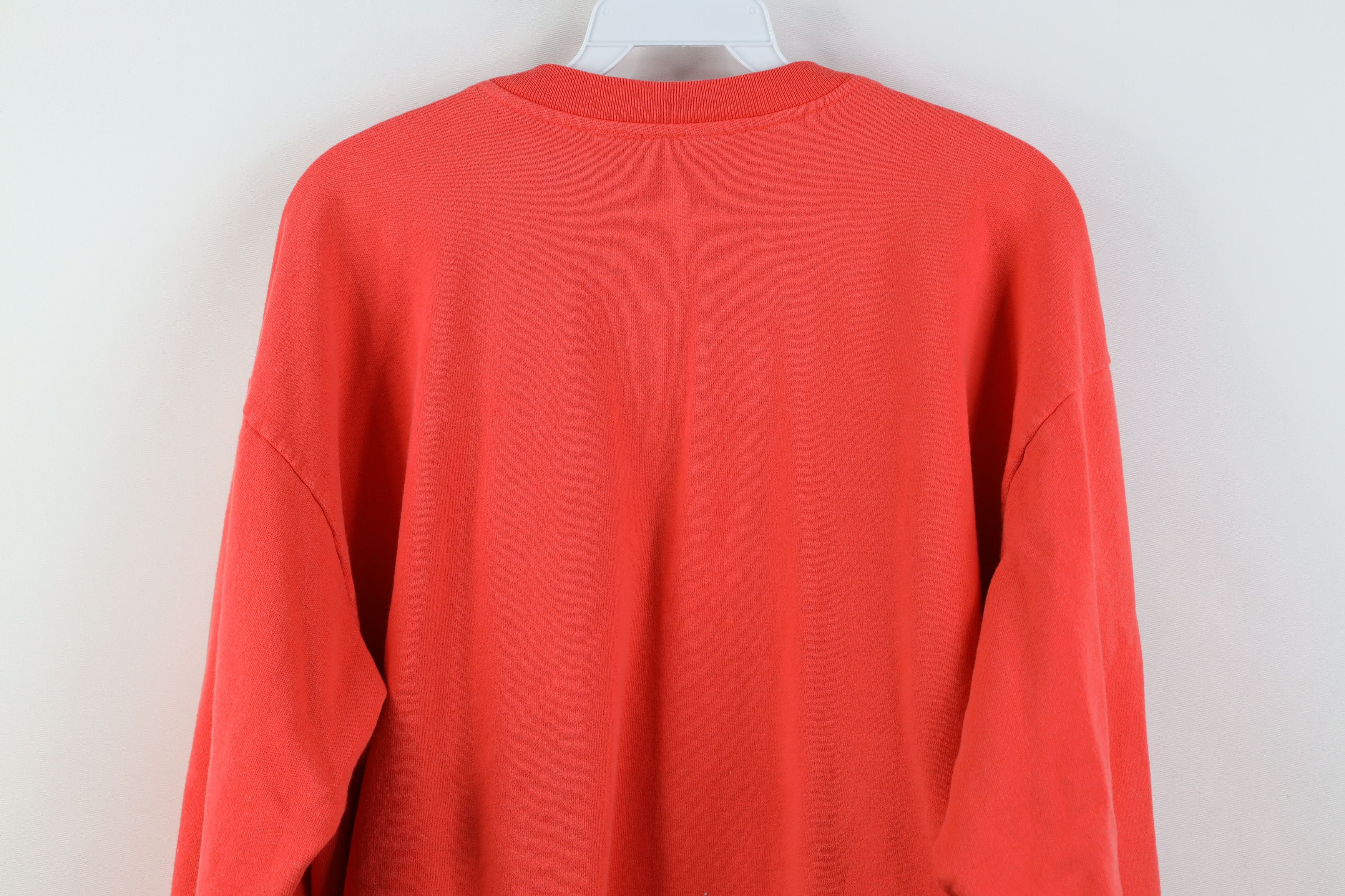 Vintage Vintage 90s Streetwear French Terry Henley Sweatshirt Salmon Size US XXL / EU 58 / 5 - 10 Thumbnail