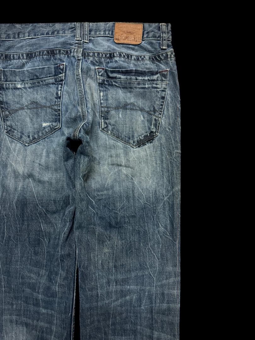 Japanese Brand Insane Aeropostale Mudwash Distressed Ripped Straight Leg Size US 33 - 16 Thumbnail