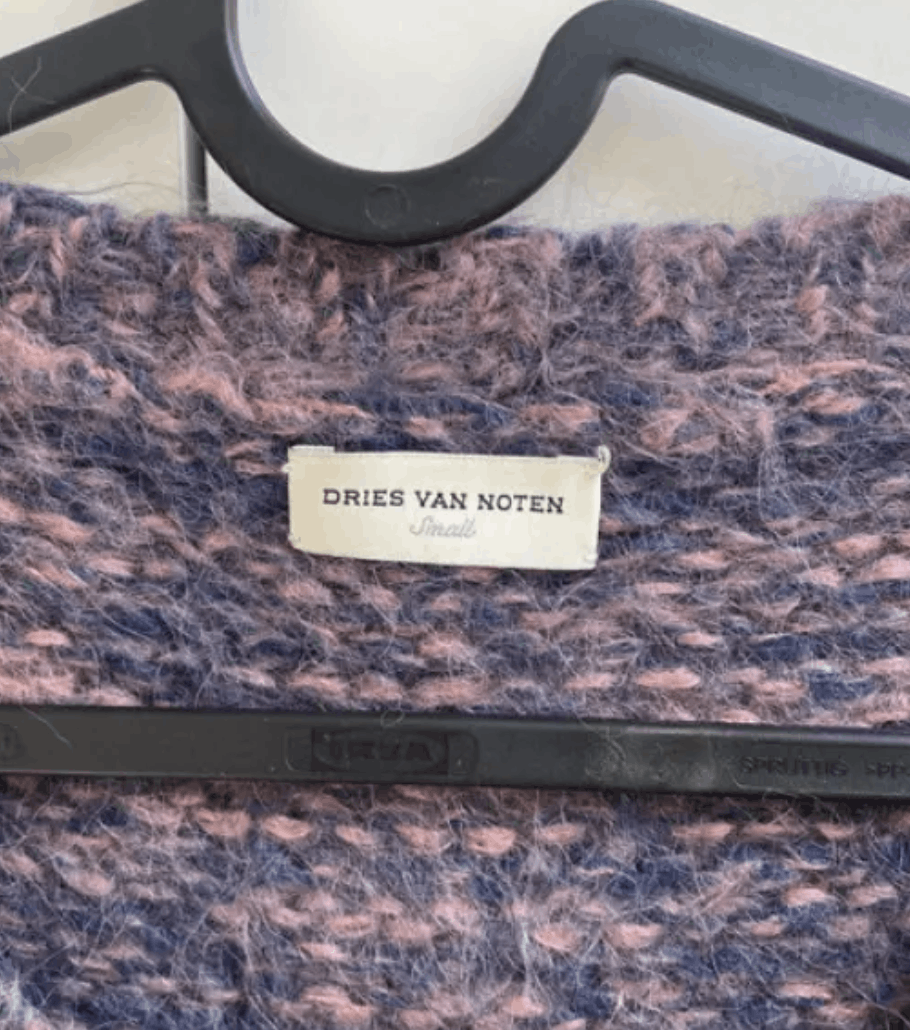Dries Van Noten × Vintage Dries Van Noten sweater jacket knit jumper coat vest EX0044 Size L / US 10 / IT 46 - 2 Thumbnail
