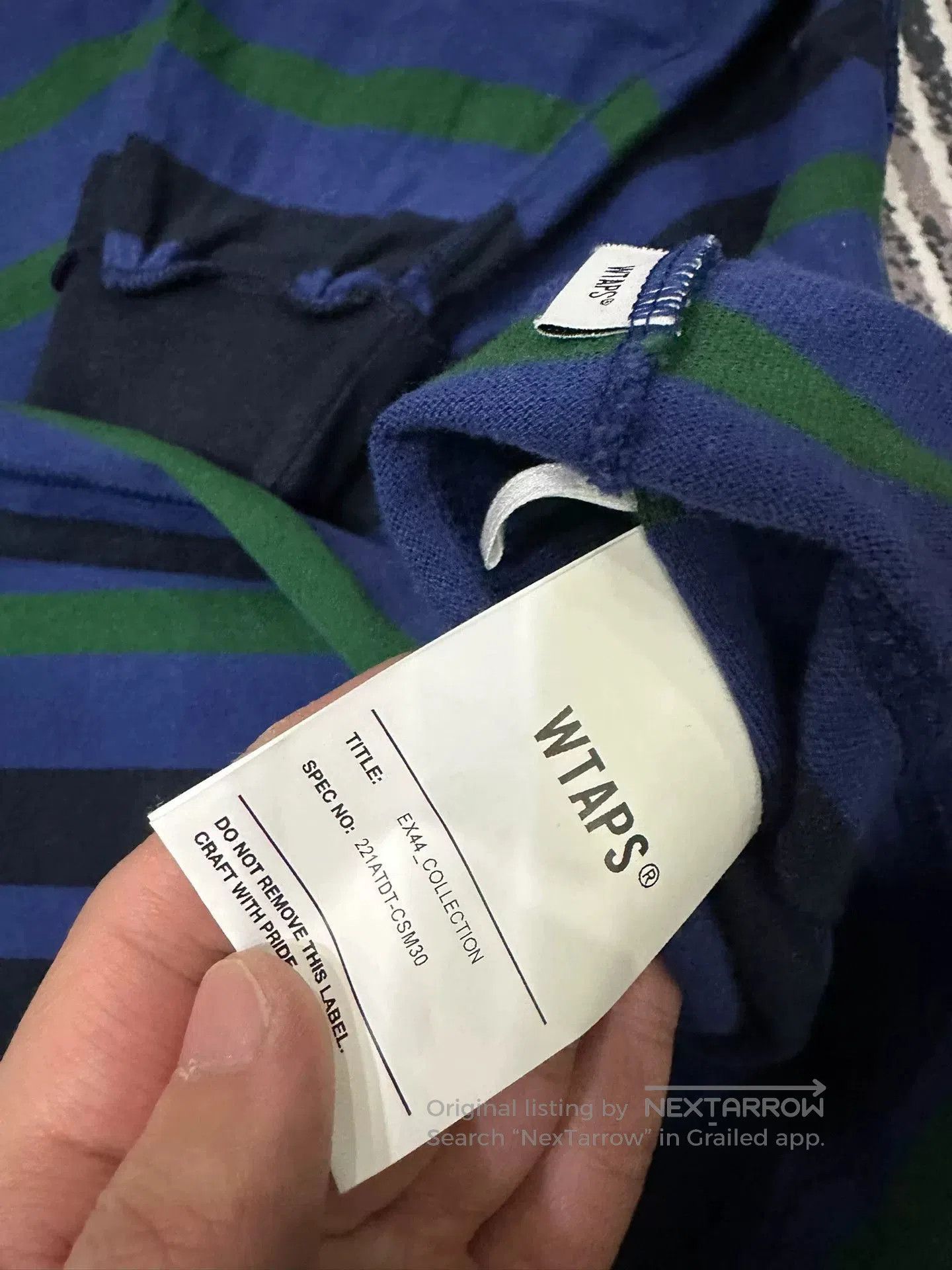 Wtaps Wtaps Striped Long Sleeve Tee. Size US M / EU 48-50 / 2 - 5 Thumbnail