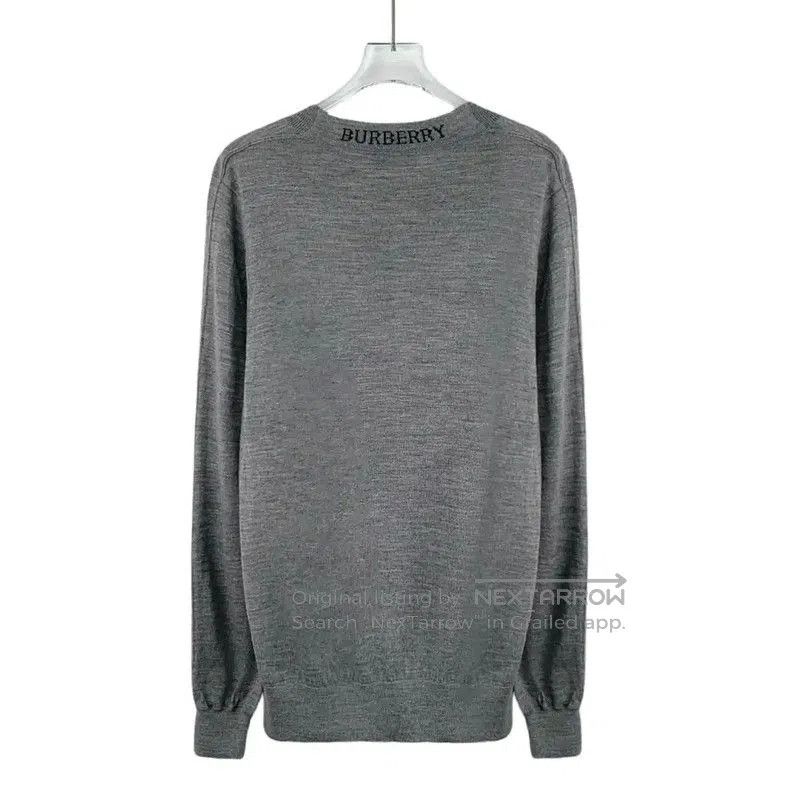 Burberry Burberry Gray Women's Wool Knit Sweater. Size L / US 10 / IT 46 - 2 Thumbnail