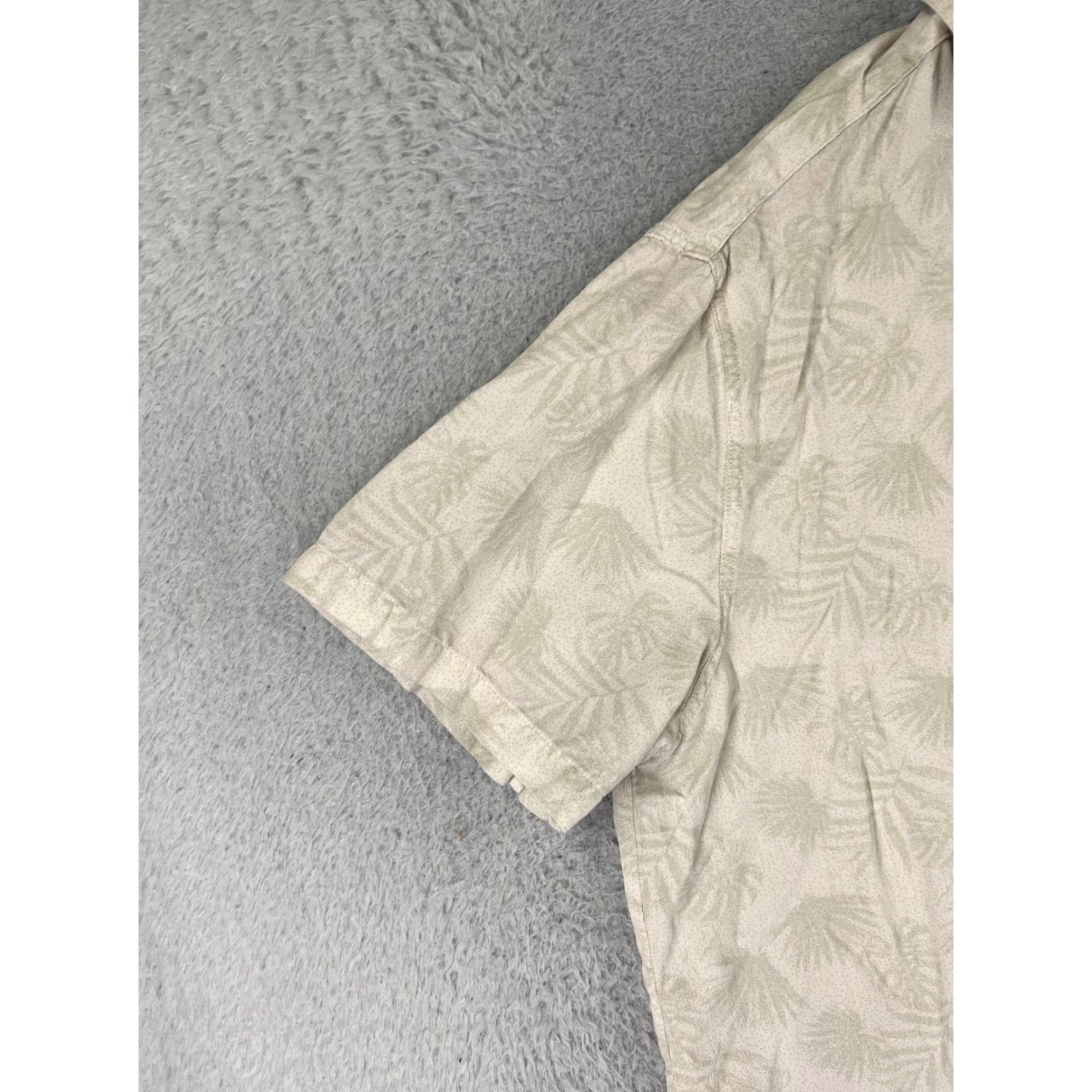 Nat Nast Nat Nast Luxury Originals Shirt Mens XL Beige Palm Hawaiian Silk Blend Button Up Beach Vacation Resort Aloha Floral 90s Womens Men? Size US XL / EU 56 / 4 - 3 Thumbnail