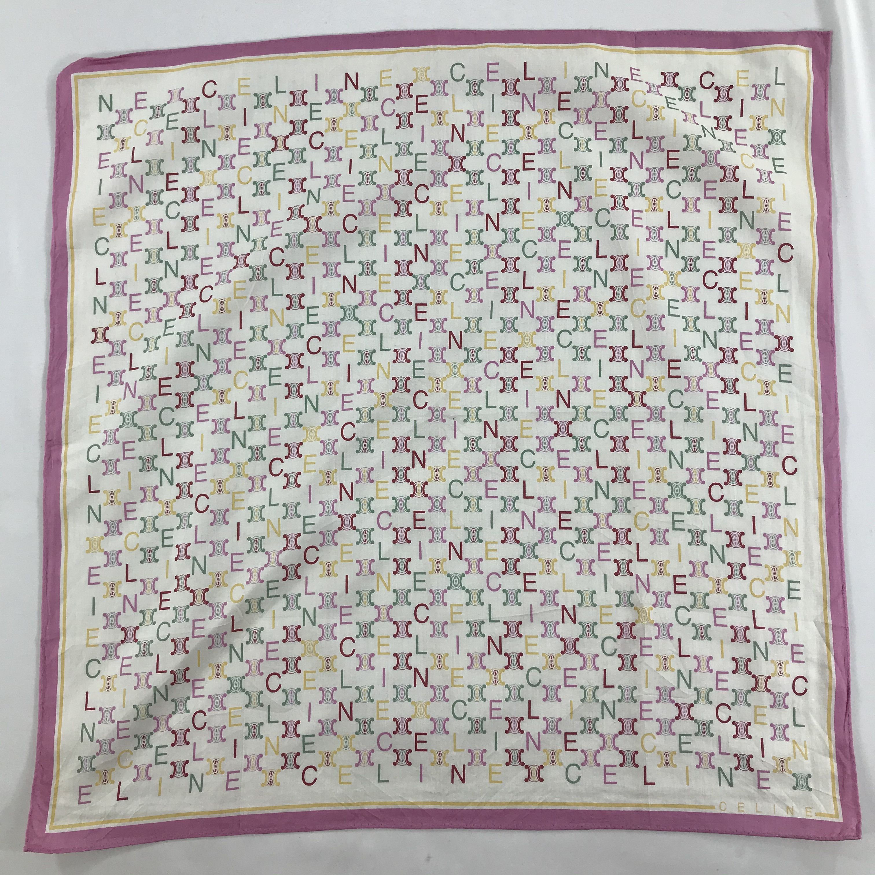 Celine × Vintage Celine Bandana / Handkerchief / Neckerchief - S1563 Size ONE SIZE - 1 Thumbnail