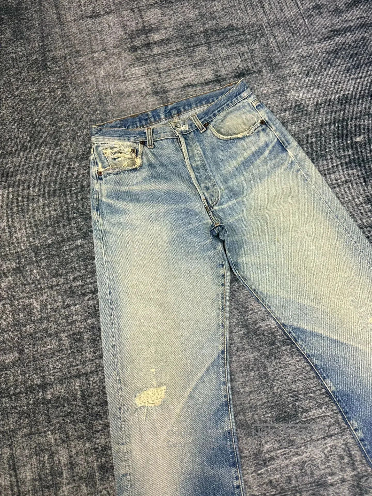 Levi's Vintage Levi's 501 80s Washed Blue Jeans. Size US 32 / EU 48 - 2 Thumbnail