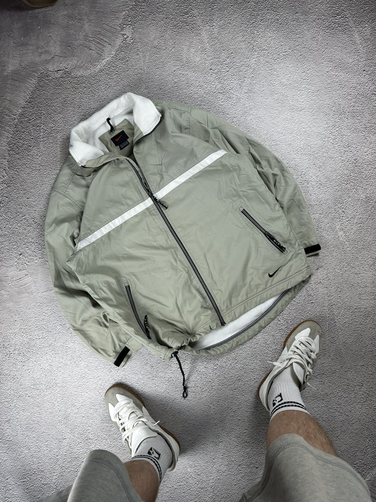 Nike VTG Retro Nike Fleece Lined Jacket Gorpcore Style Y2K Size US XL / EU 56 / 4 - 3 Thumbnail