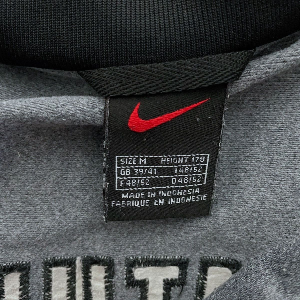 Nike × Vintage Nike Vintage Sweatshirt Zip Big Swoosh 90s Size US M / EU 48-50 / 2 - 3 Thumbnail