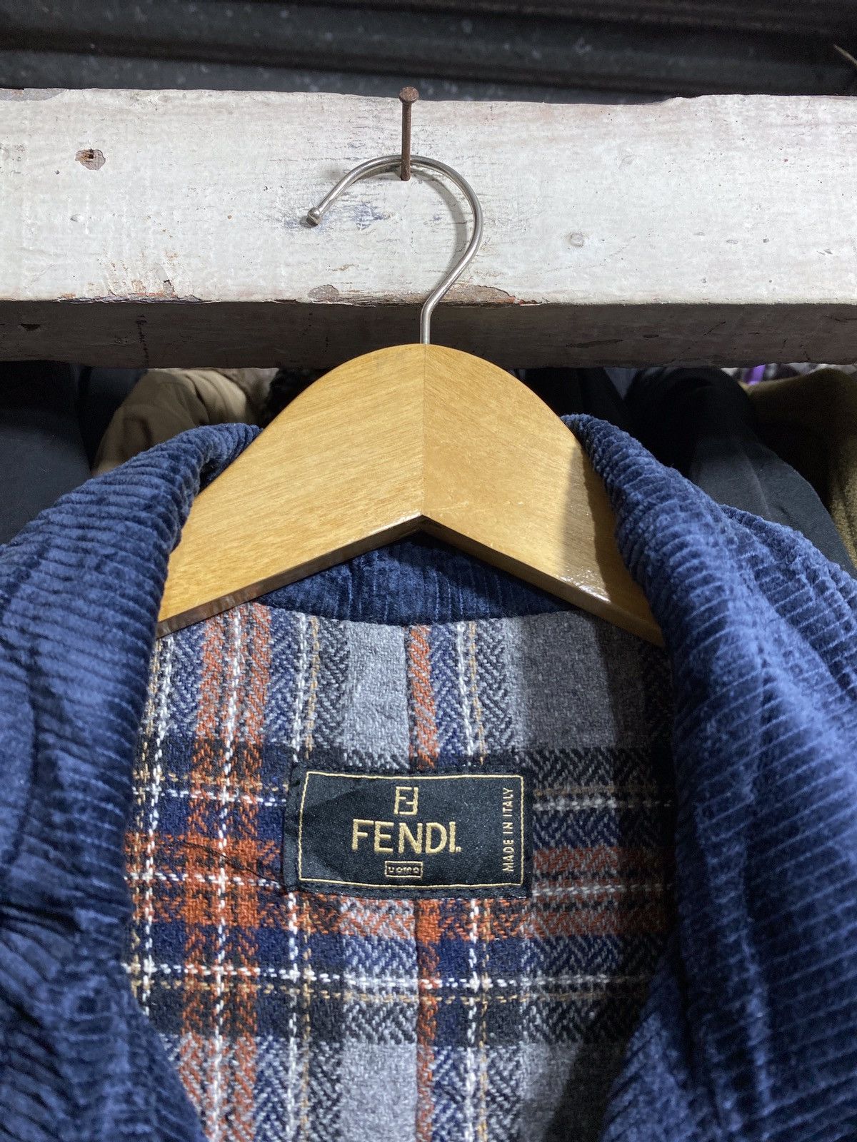 Fendi × Vintage Vintage Fendi Corduroy Blazers Jacket Size 36R - 3 Thumbnail