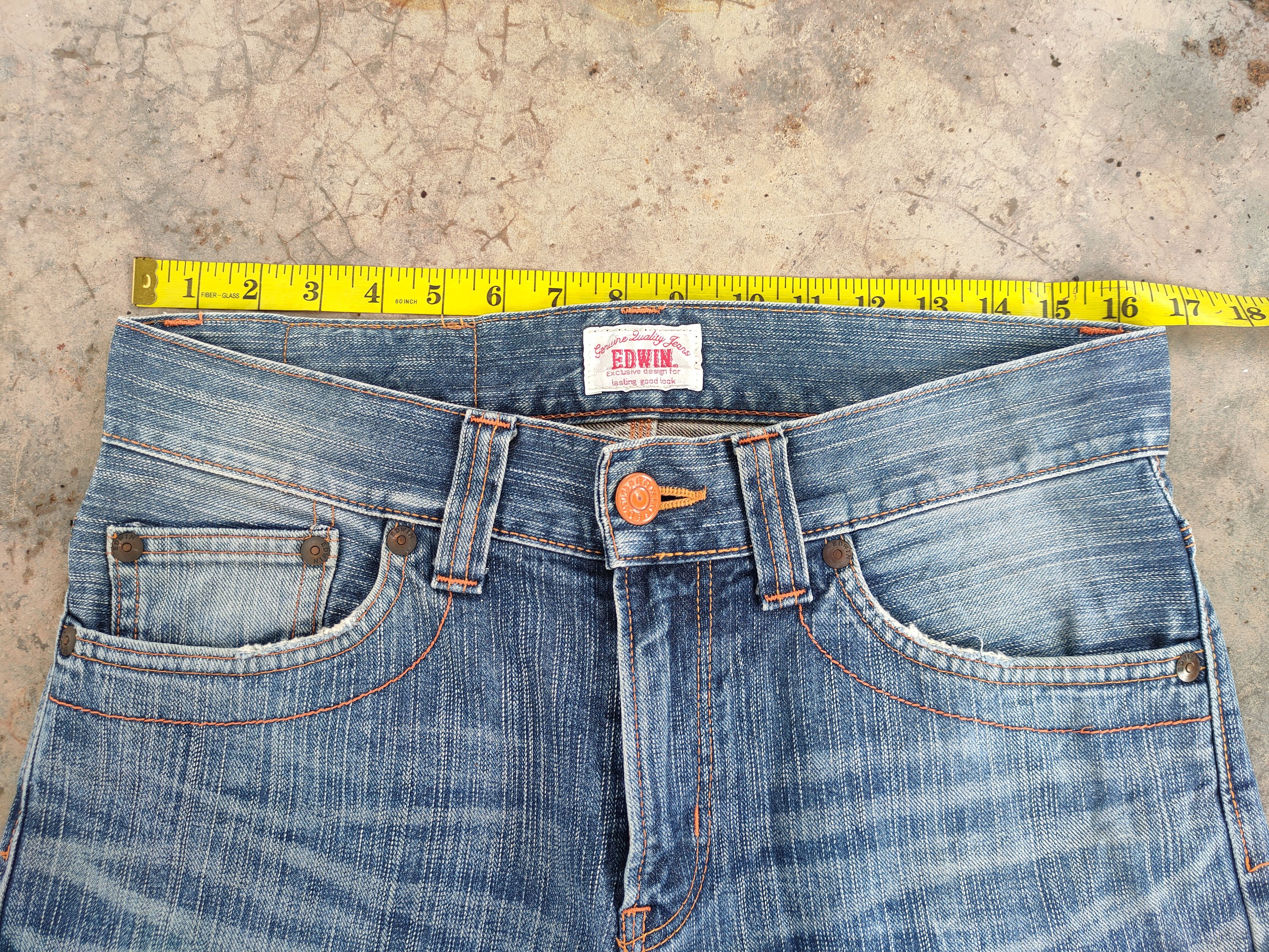 Edwin × Jean × Vintage VINTAGE EDWIN 403 XV FADED RIPPED JEANS DENIM PANTS Size US 33 - 5 Thumbnail
