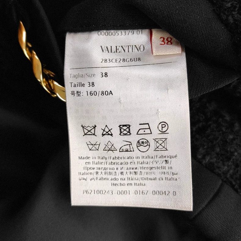 Valentino Valentino Black viscous cardigan with long sleeves Size XS / US 0-2 / IT 36-38 - 4 Thumbnail