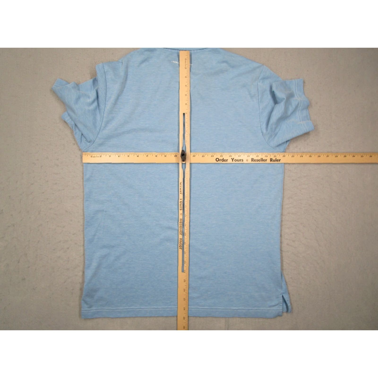 TravisMathew Travis Mathew Shirt Mens Large Blue Pima Blend Performance Polo Golf Logo Size US L / EU 52-54 / 3 - 6 Thumbnail