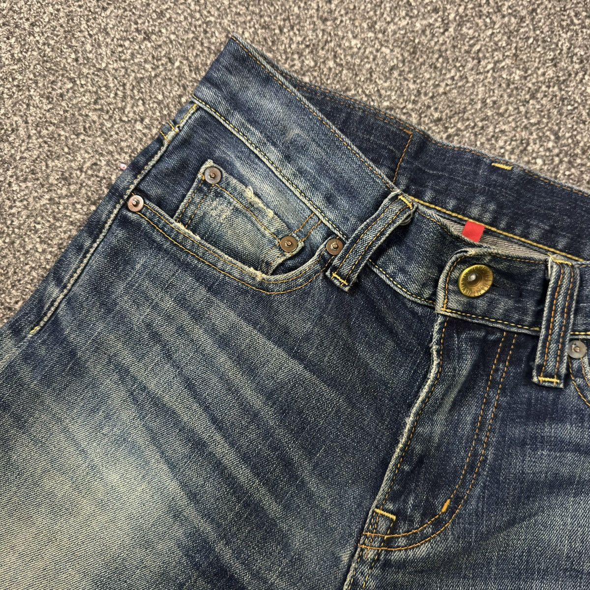 Undercover × Uniqlo 🔥🇯🇵 Vintage 90s S001 Uniqlo UJ Slim Fit Straight Jeans Denim Size US 28 / EU 44 - 11 Thumbnail