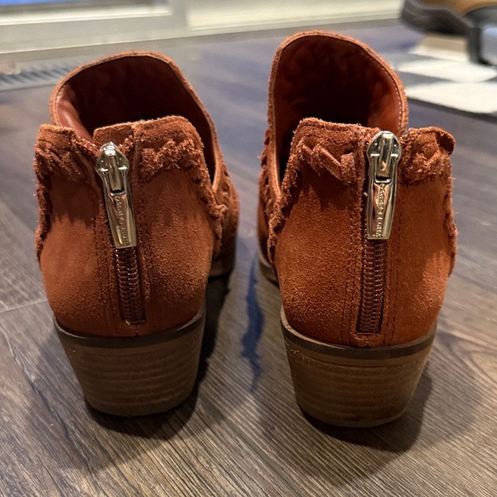 Vince Camuto Vince Camuto Women's 8 Rust Ankle Booties Block Heel Casual Size US 8 / IT 38 - 4 Thumbnail