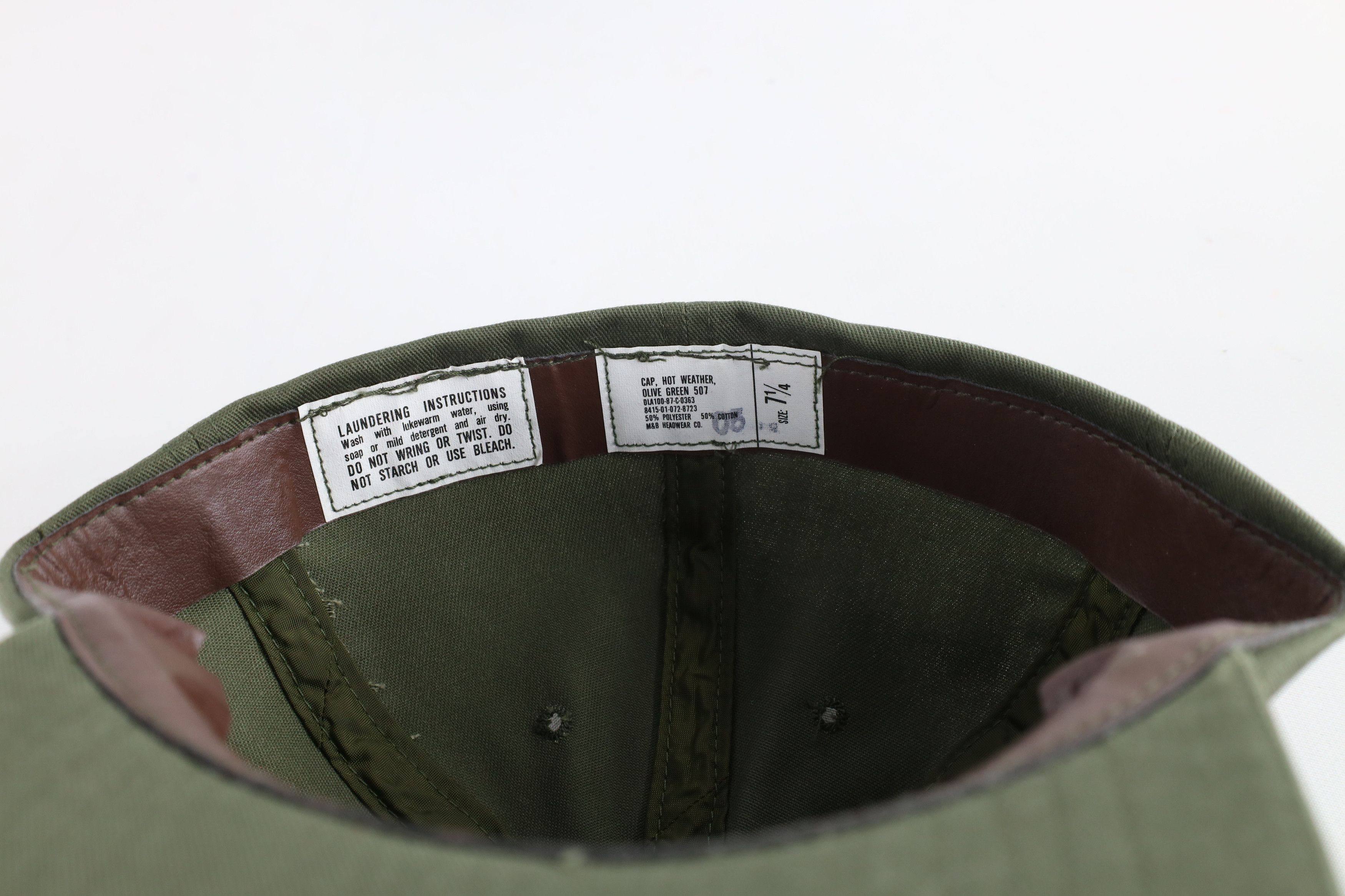 Vintage Vintage 80s United States Military Hot Weather Fitted Cap Size ONE SIZE - 6 Thumbnail