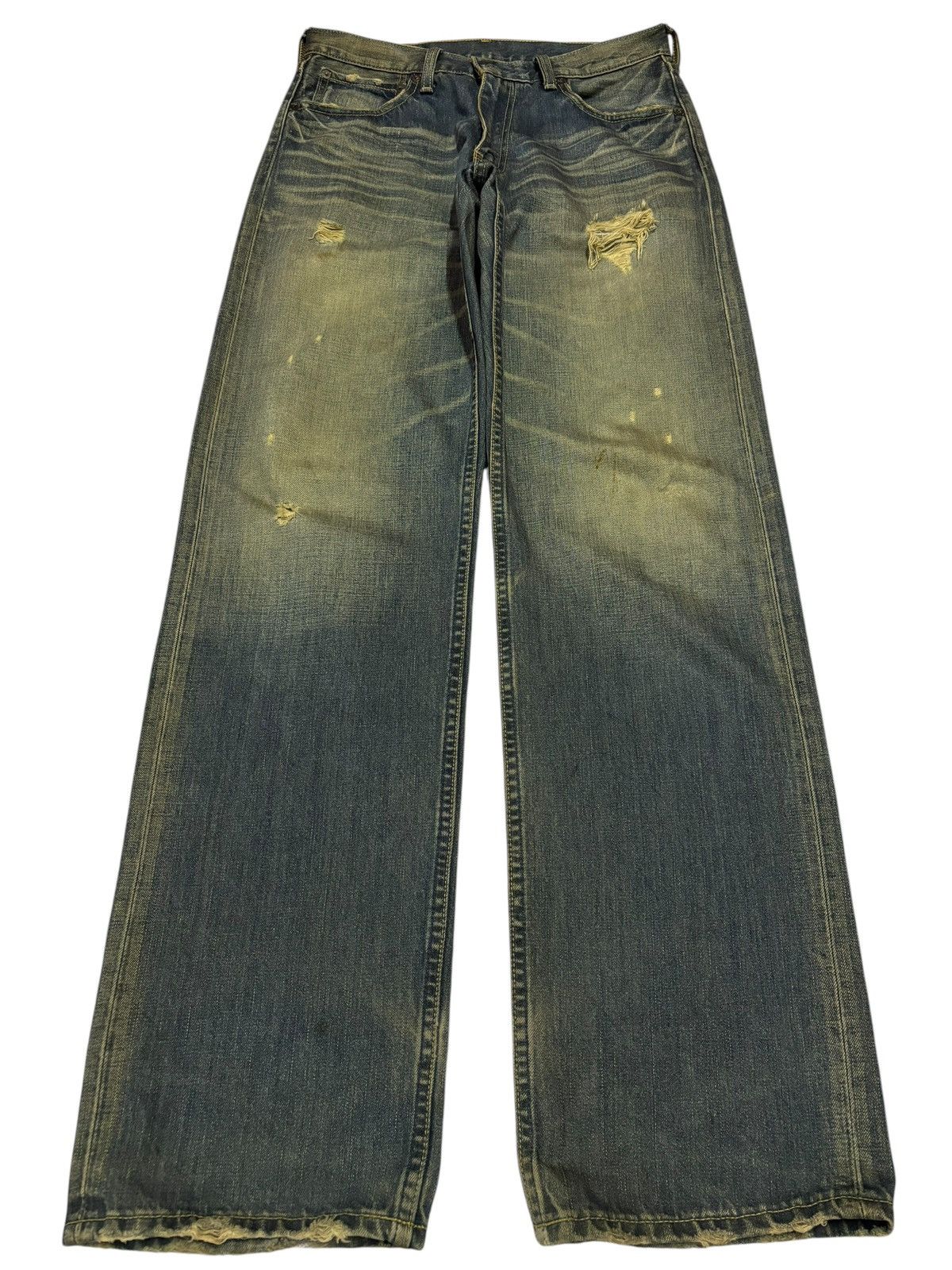 Levi's Y2k Vintage Levi’s 503 Mud Washed Distressed Jeans Size US 30 / EU 46 - 2 Thumbnail