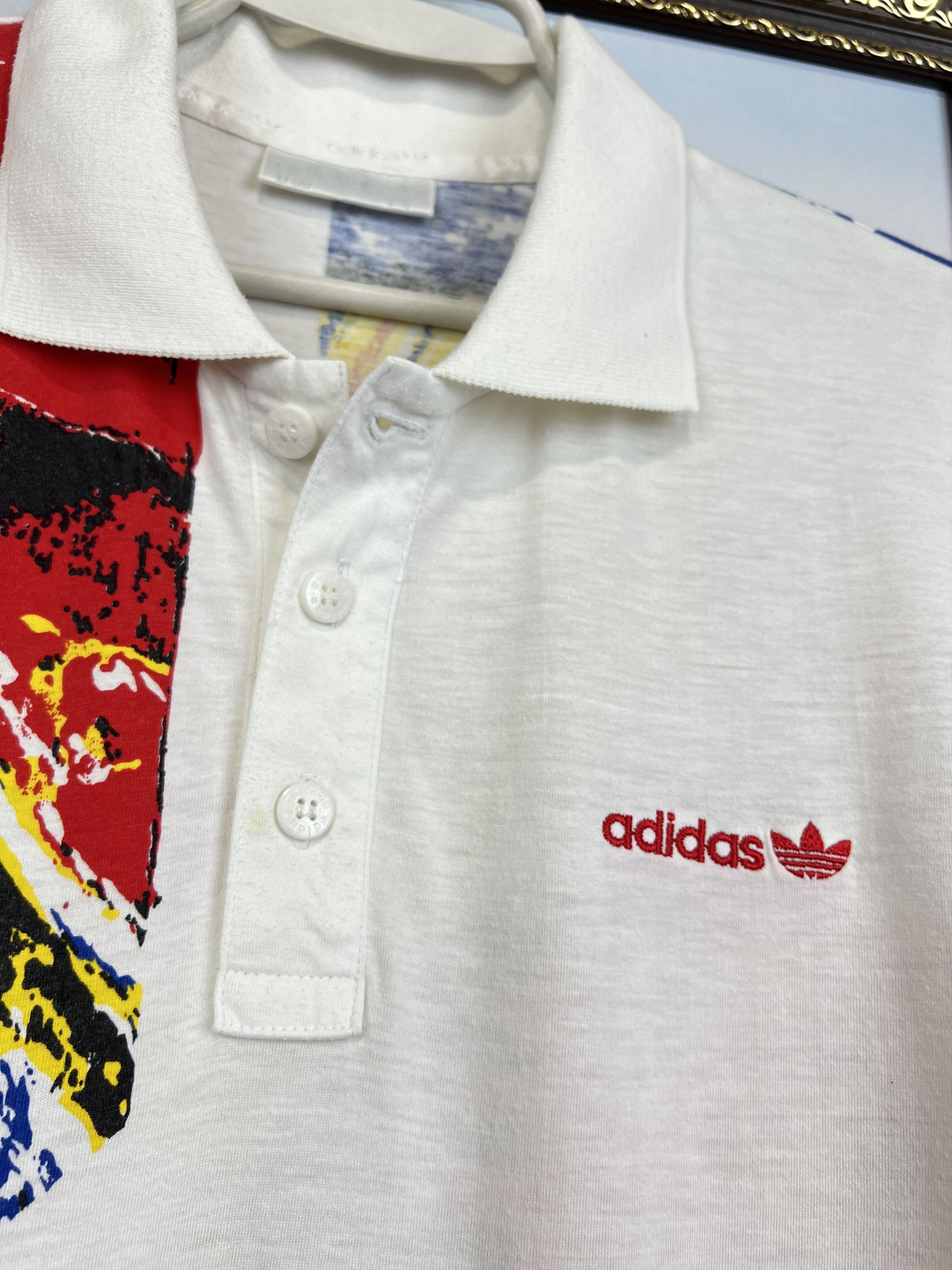 Adidas Vintage 90's Edberg Lendl Agassi Tennis Polo Shirt Jersey Size US M / EU 48-50 / 2 - 6 Thumbnail