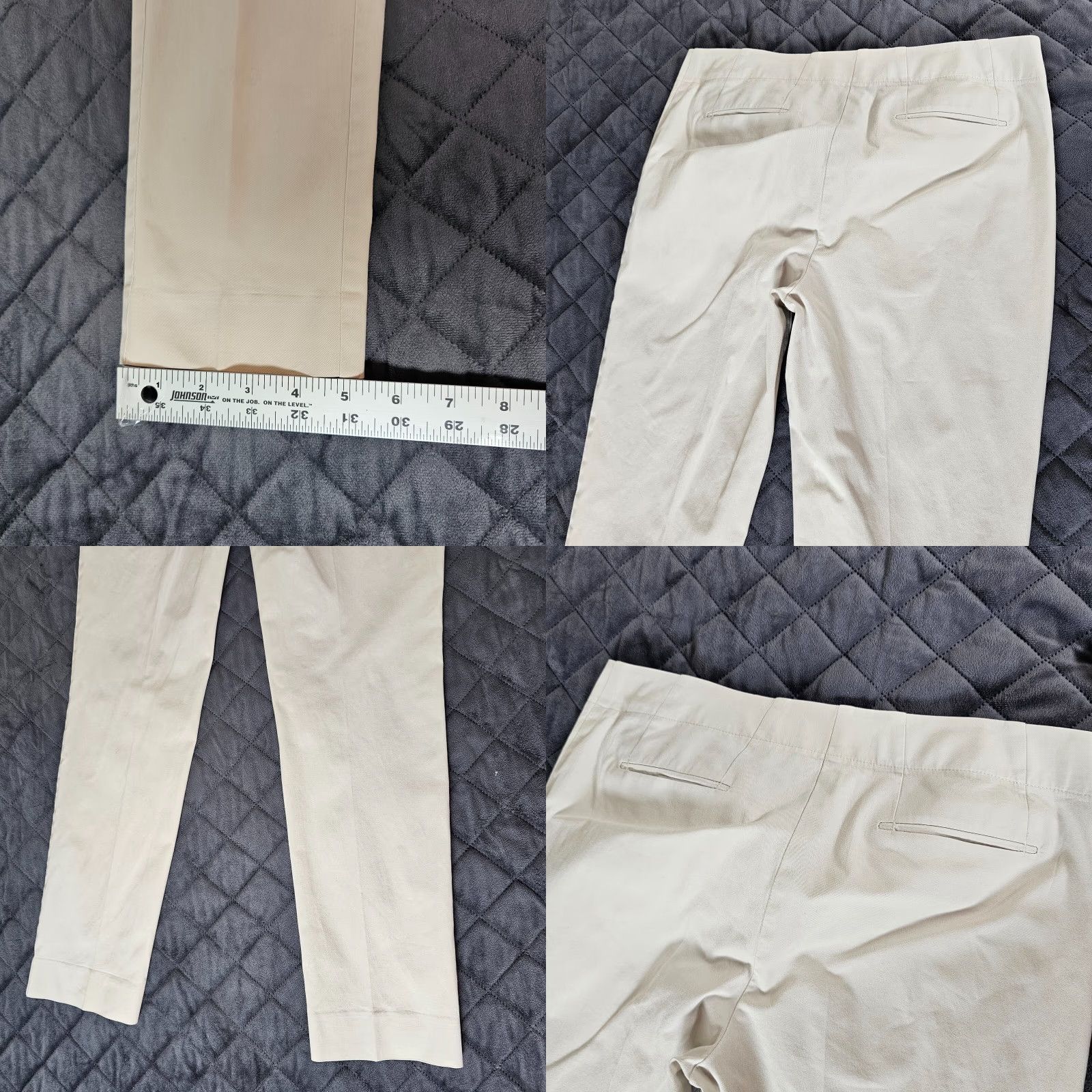 Vintage Studio 148 by Lafayette New York Women's Casual Stretch Pants White Size 2 Ankle Regular Size 26" / US 2 / IT 38 - 8 Thumbnail