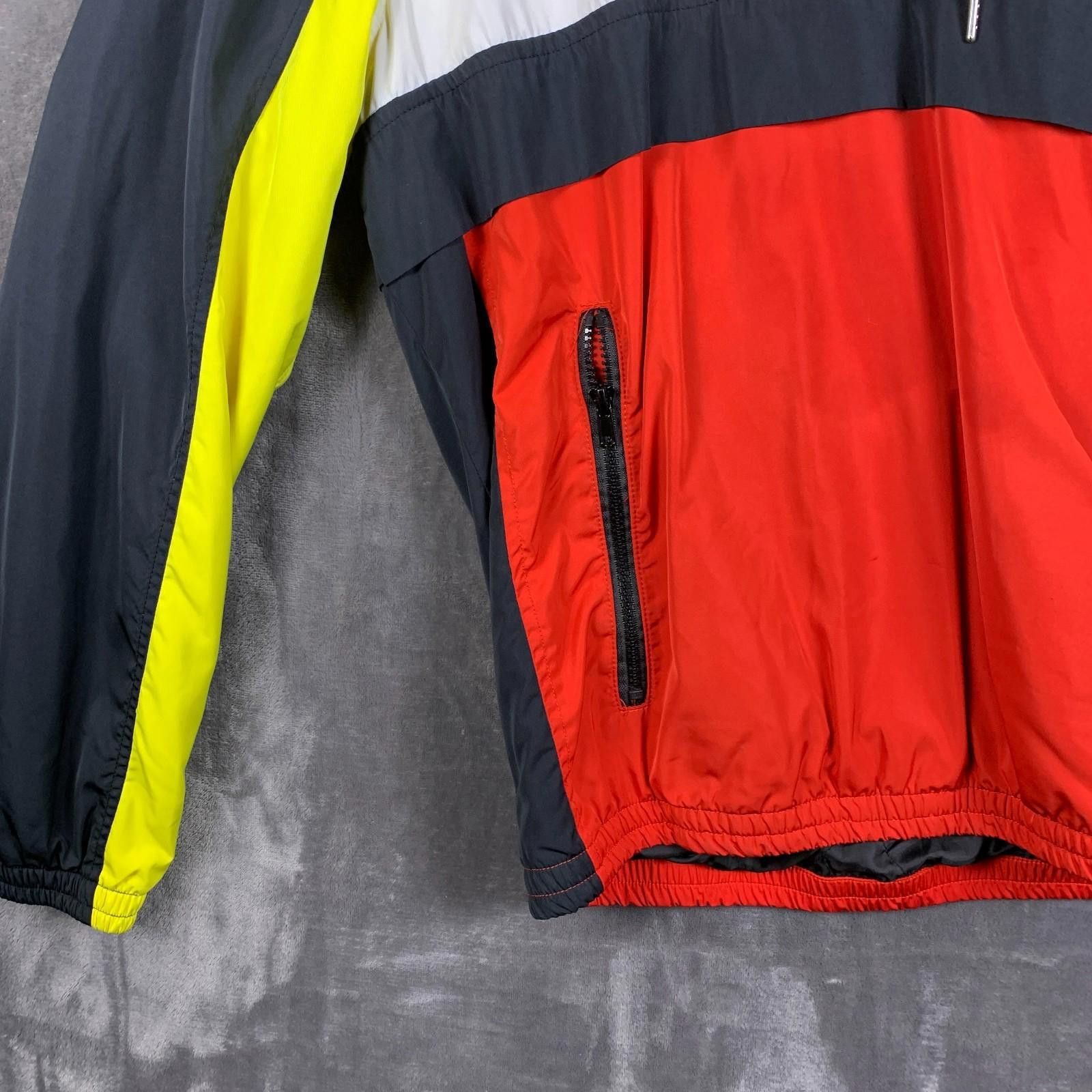 Forever 21 Mens Colorblock Pullover Zip Size L Windbreaker Hoodie (306) Size US L / EU 52-54 / 3 - 4 Thumbnail