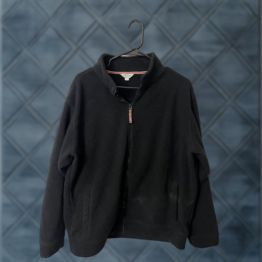 Orvis Orvis Jacket Mens Large Black Fleece Full Zip Outdoor Hiking Mock Neck Size US L / EU 52-54 / 3 - 1 Thumbnail