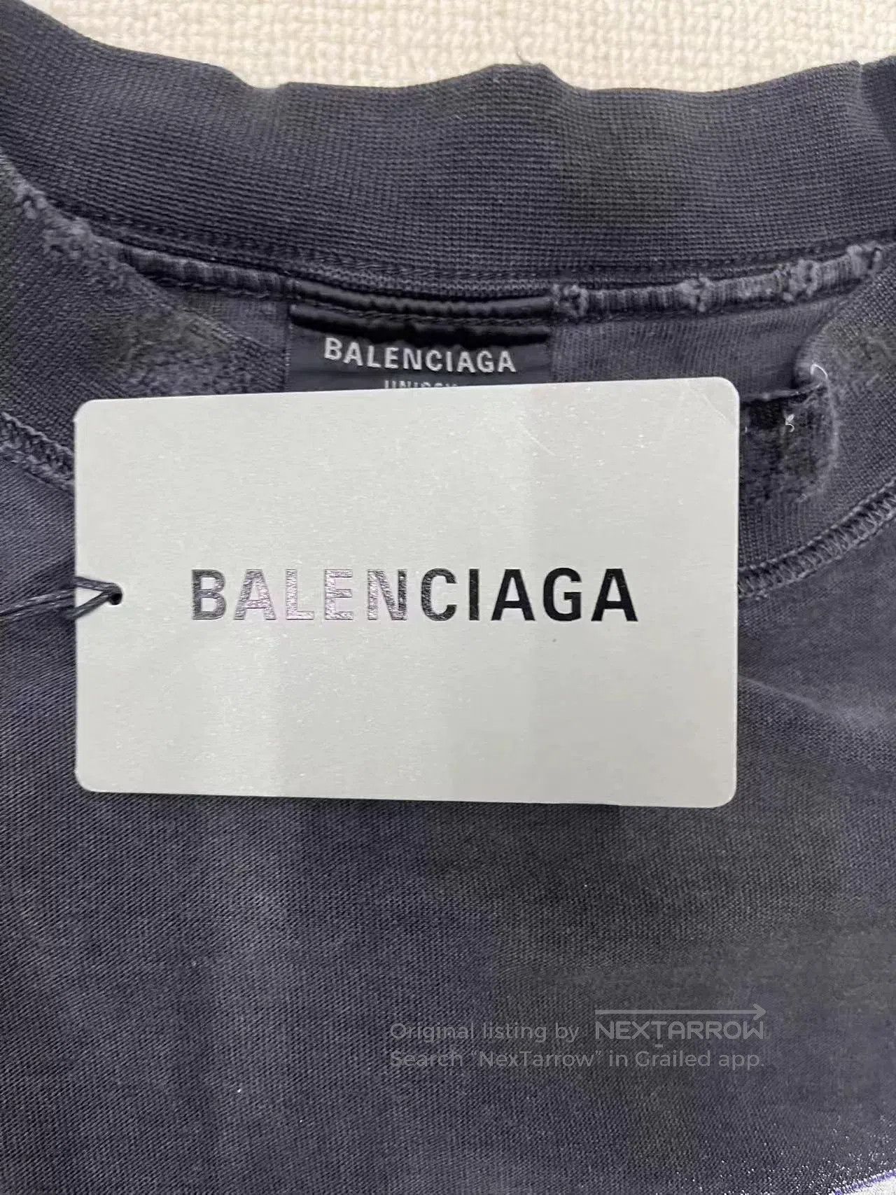 Balenciaga Balenciaga 24SS Washed Distressed T-Shirt. Size US M / EU 48-50 / 2 - 3 Thumbnail