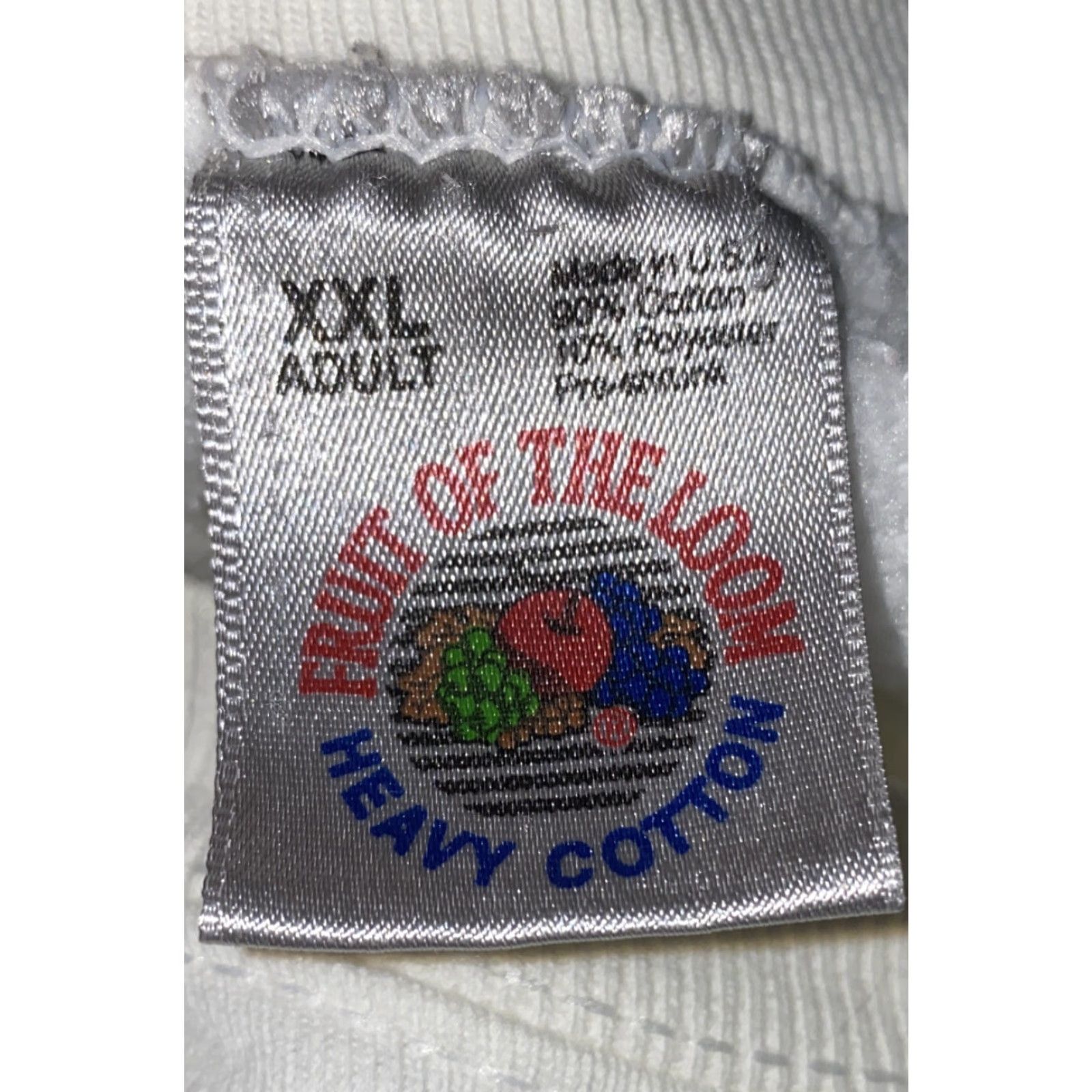Fruit Of The Loom VINTAGE Fruit of the Loom Sweatshirt Mens White 2XL Fleece Lined Mister Vino’s Size US XXL / EU 58 / 5 - 5 Thumbnail