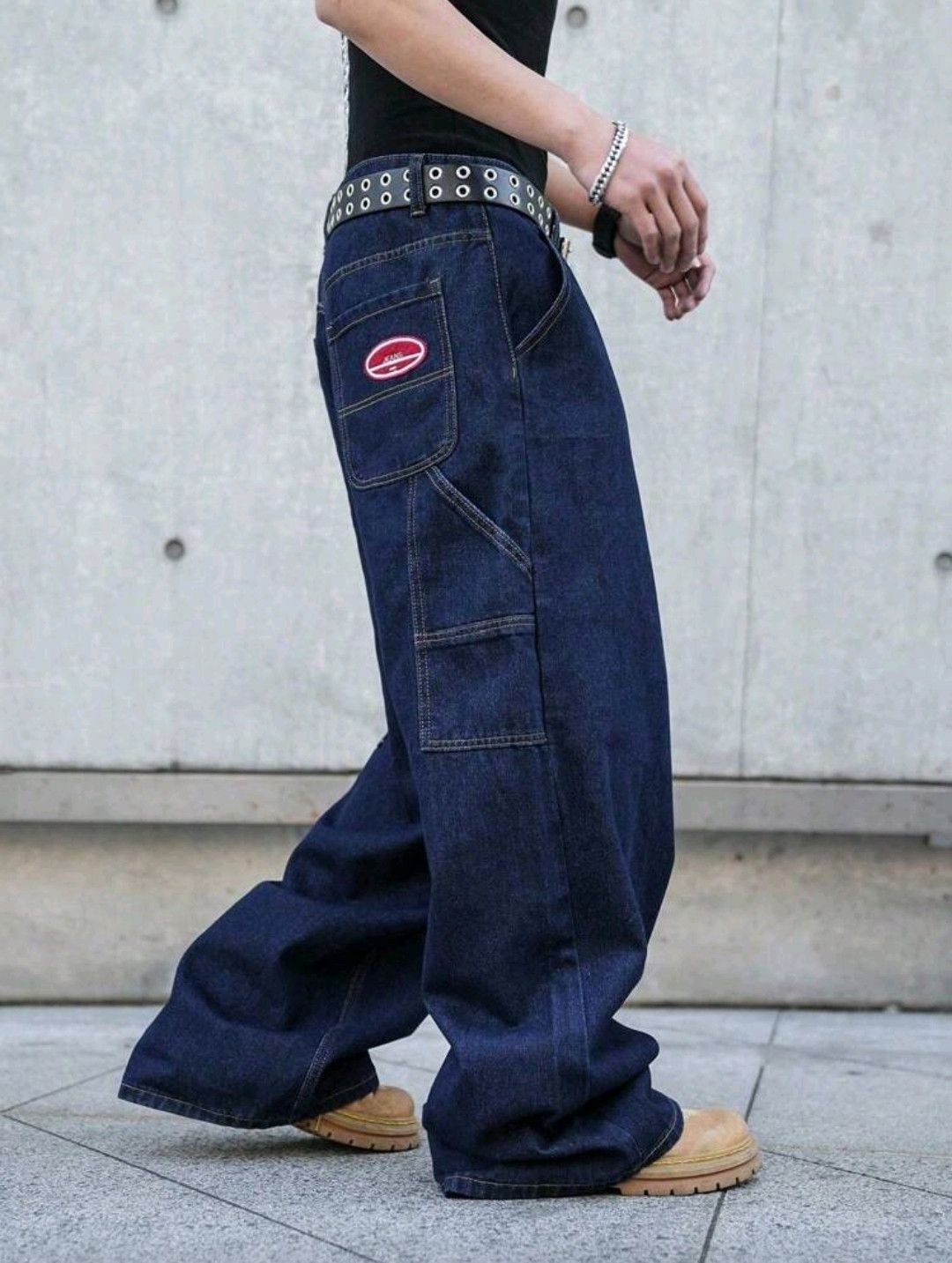 Japanese Brand Side pocket wide leg jeans Size US 39 - 4 Thumbnail