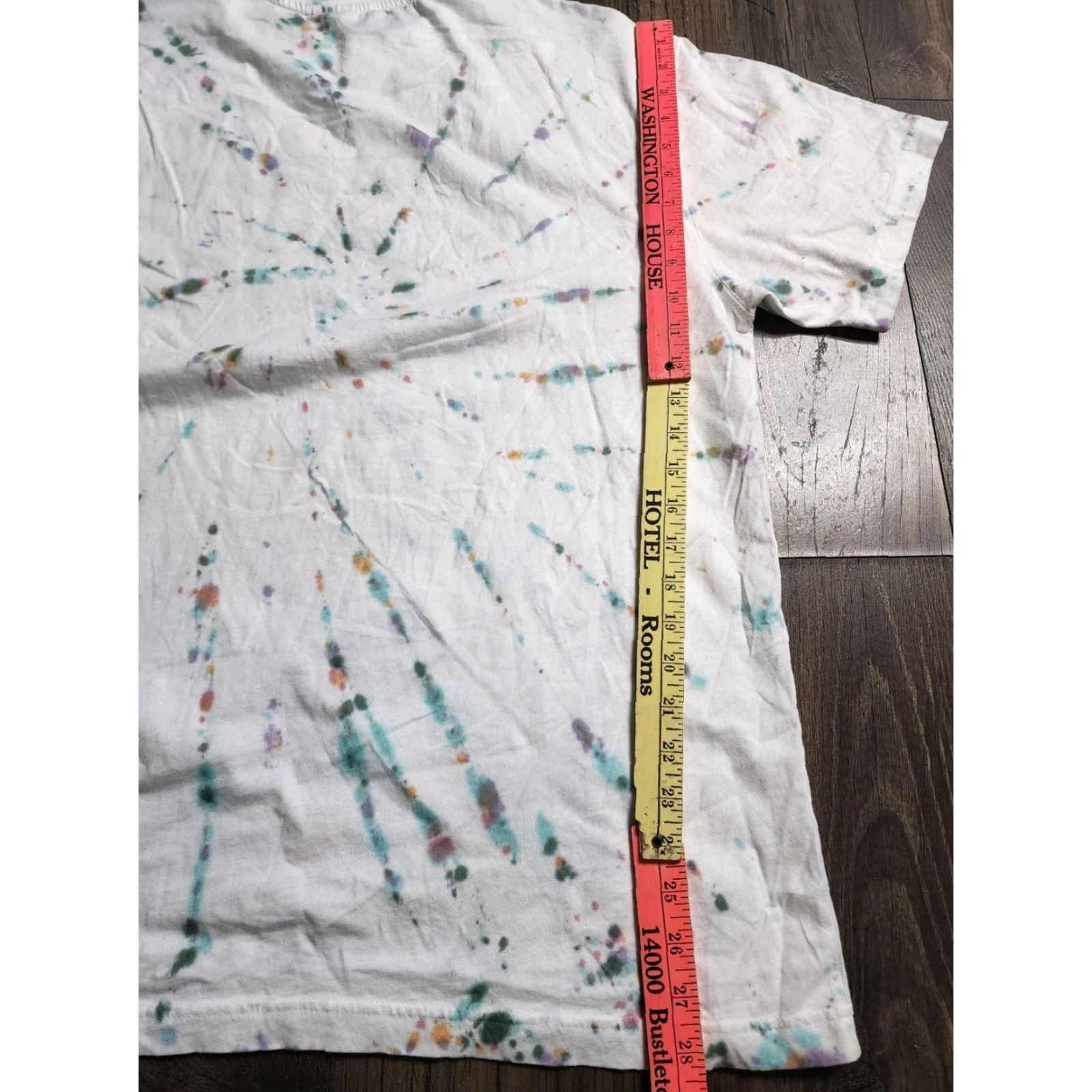 Cotton On COTTON Mens M World Peace Better Together Tie Dye T-Shirt Multicolor Distressed Relaxed Crew Neck Size US M / EU 48-50 / 2 - 2 Thumbnail
