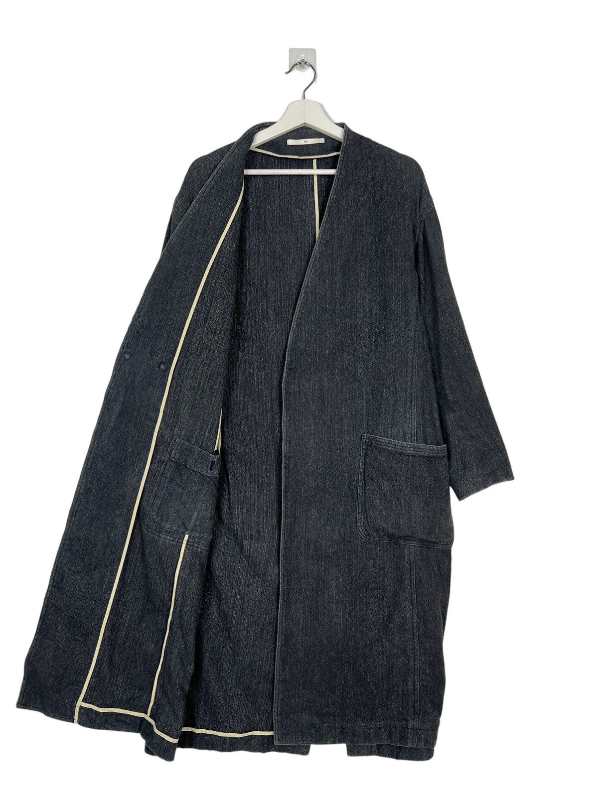 Japanese Brand 🔥 N4 SALT PAPER COTTON LONG CARDIGAN JACKET MADE IN JAPAN Size US S / EU 44-46 / 1 - 3 Thumbnail