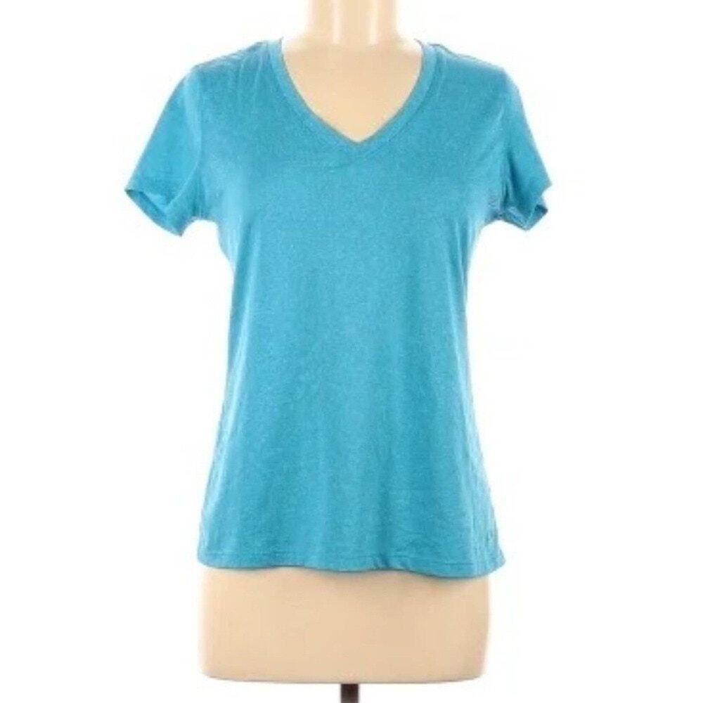 Champion C9 Champion Powerblend Blue V-Neck Shirt SZ Small Short Sleeve Athleisure Sporty Size US S / EU 44-46 / 1 - 1 Thumbnail