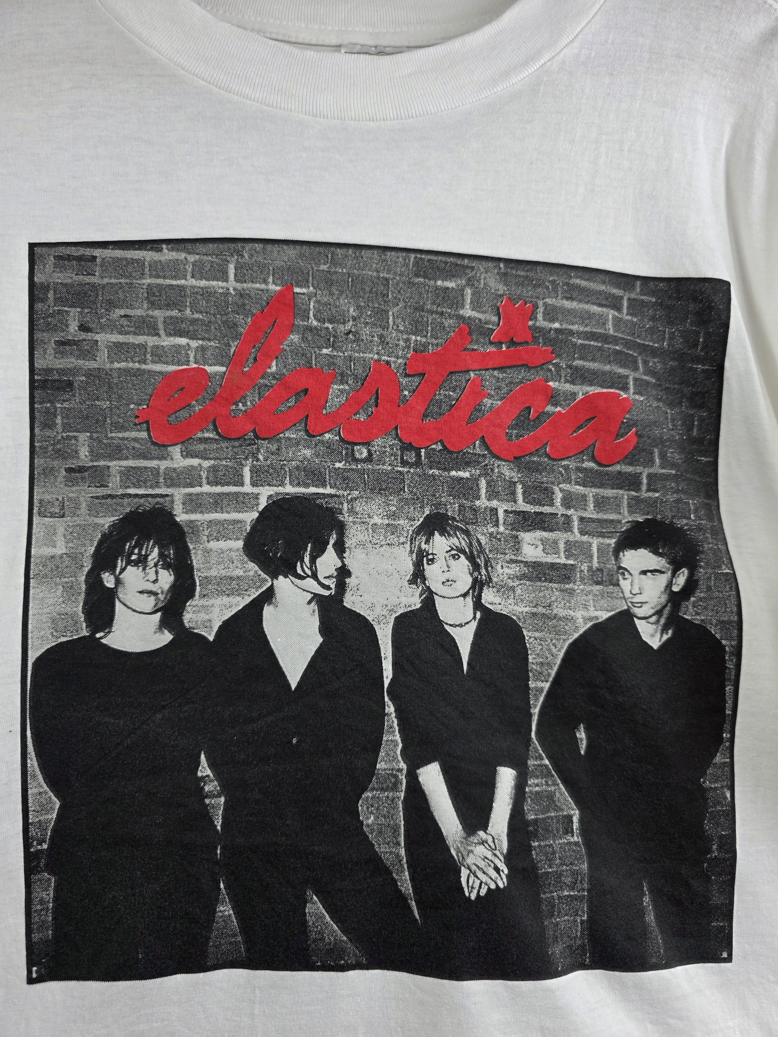 Band Tees 90s Elastica band tee britpop vintage t shirt XL 23" 29" Size US XL / EU 56 / 4 - 4 Thumbnail