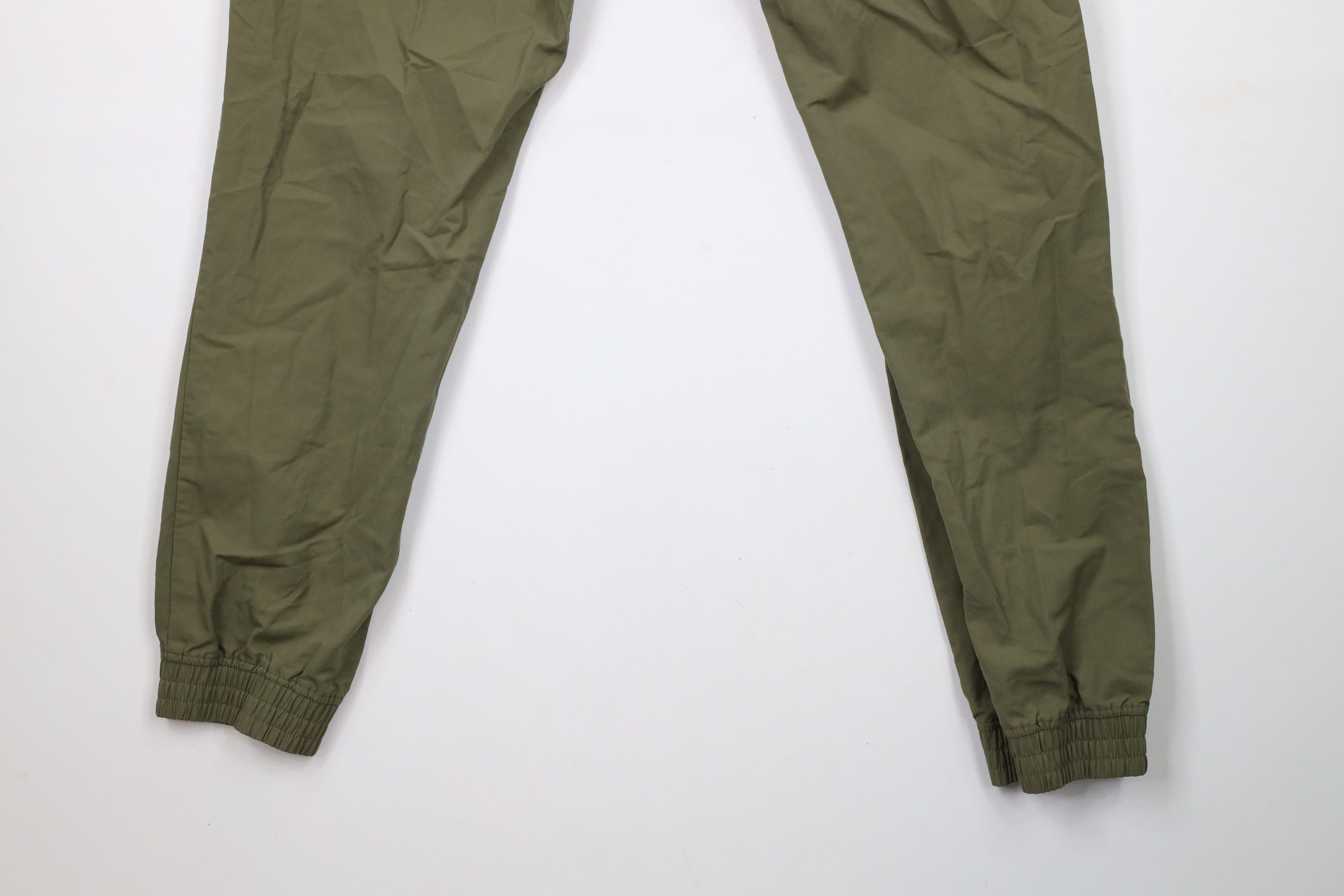 Nike × Vintage Vintage Nike Mini Swoosh Cuffed Joggers Pants Olive Green Size US 36 / EU 52 - 12 Thumbnail