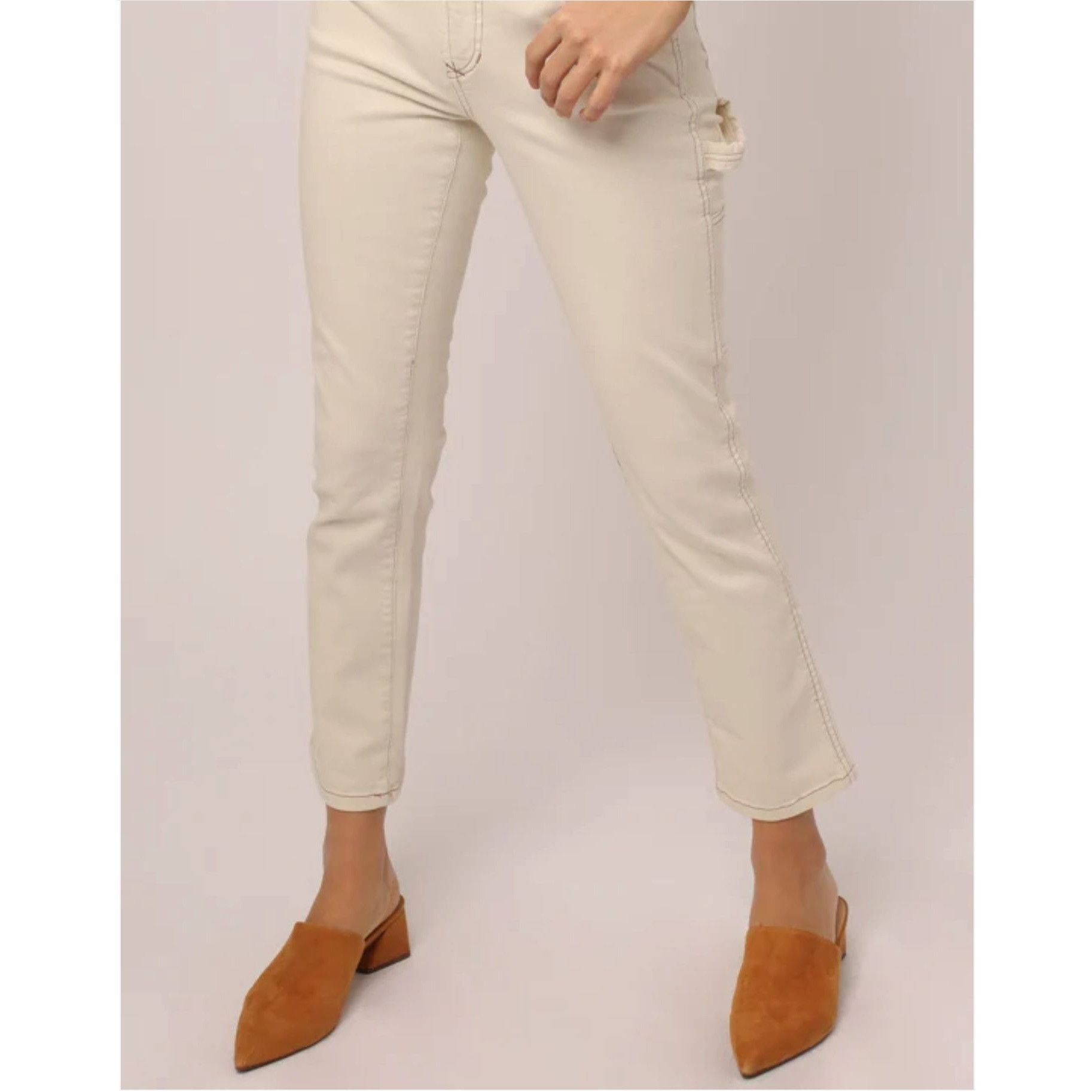 Other Dear John Blaire Straight Crop Cargo Jeans in Wheat - Sz 32 Size 32" / US 10 / IT 46 - 2 Thumbnail