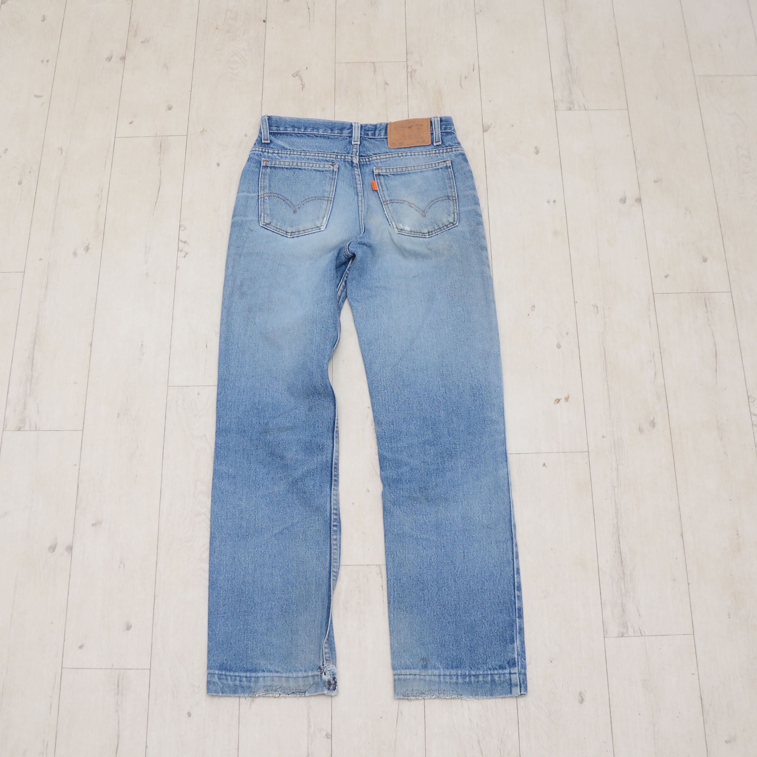 Levi's Vintage Levis Distressed Jeans Orange Tab Boot 80s Y2K Size US 30 / EU 46 - 1 Thumbnail