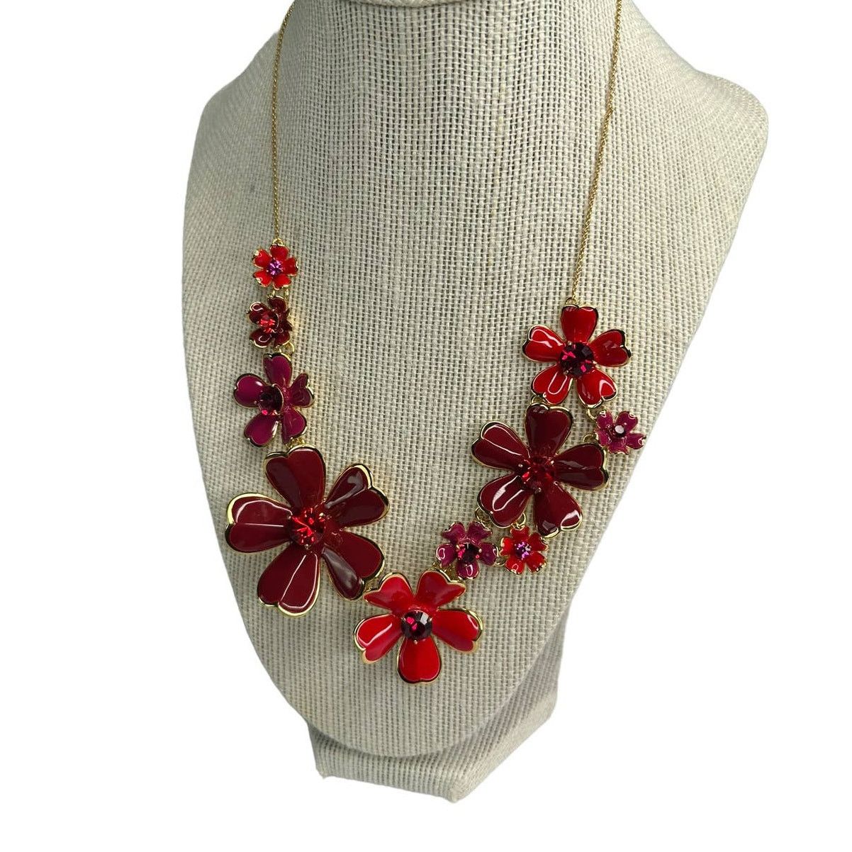 Kate Spade Kate Spade Blushing Blooms Statement Red Necklace Size ONE SIZE - 3 Thumbnail