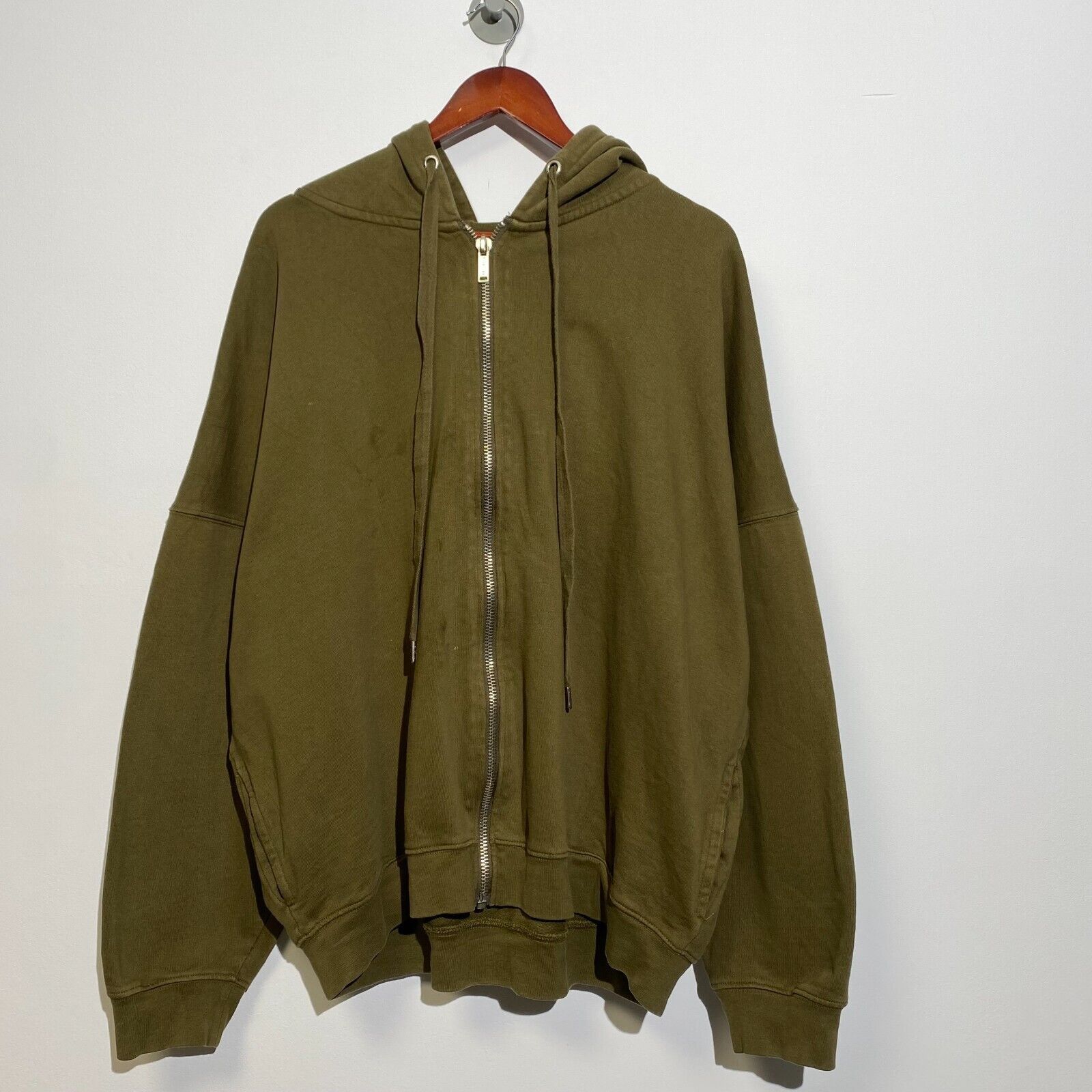 Vintage Vintage Unisex Green Cotton Hoodie Size US 12 Regular Fit Size US S / EU 44-46 / 1 - 3 Thumbnail