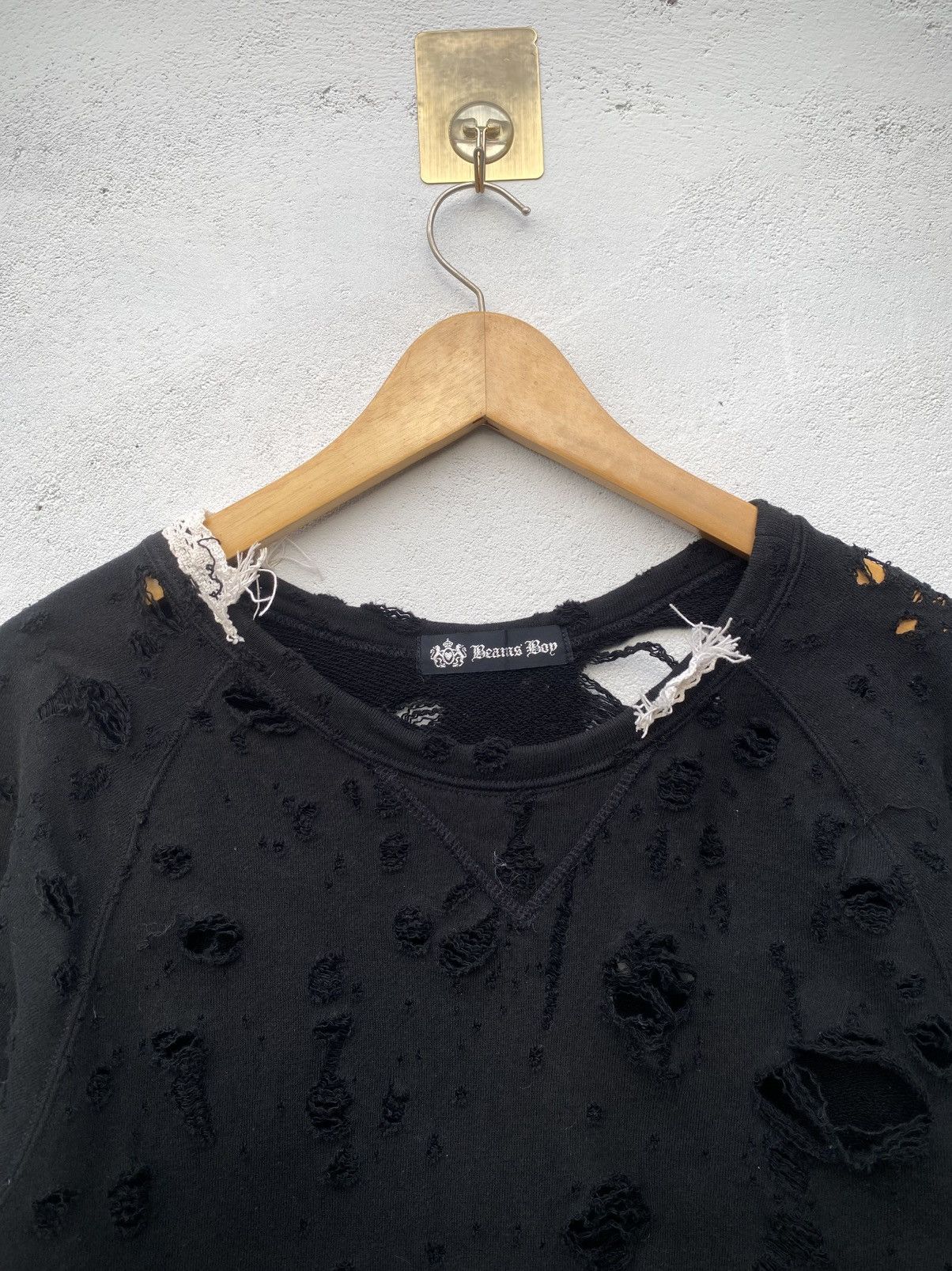 Share Spirit Homme BEAMS DISTRESSED SWEATSHIRT Size US S / EU 44-46 / 1 - 9 Thumbnail