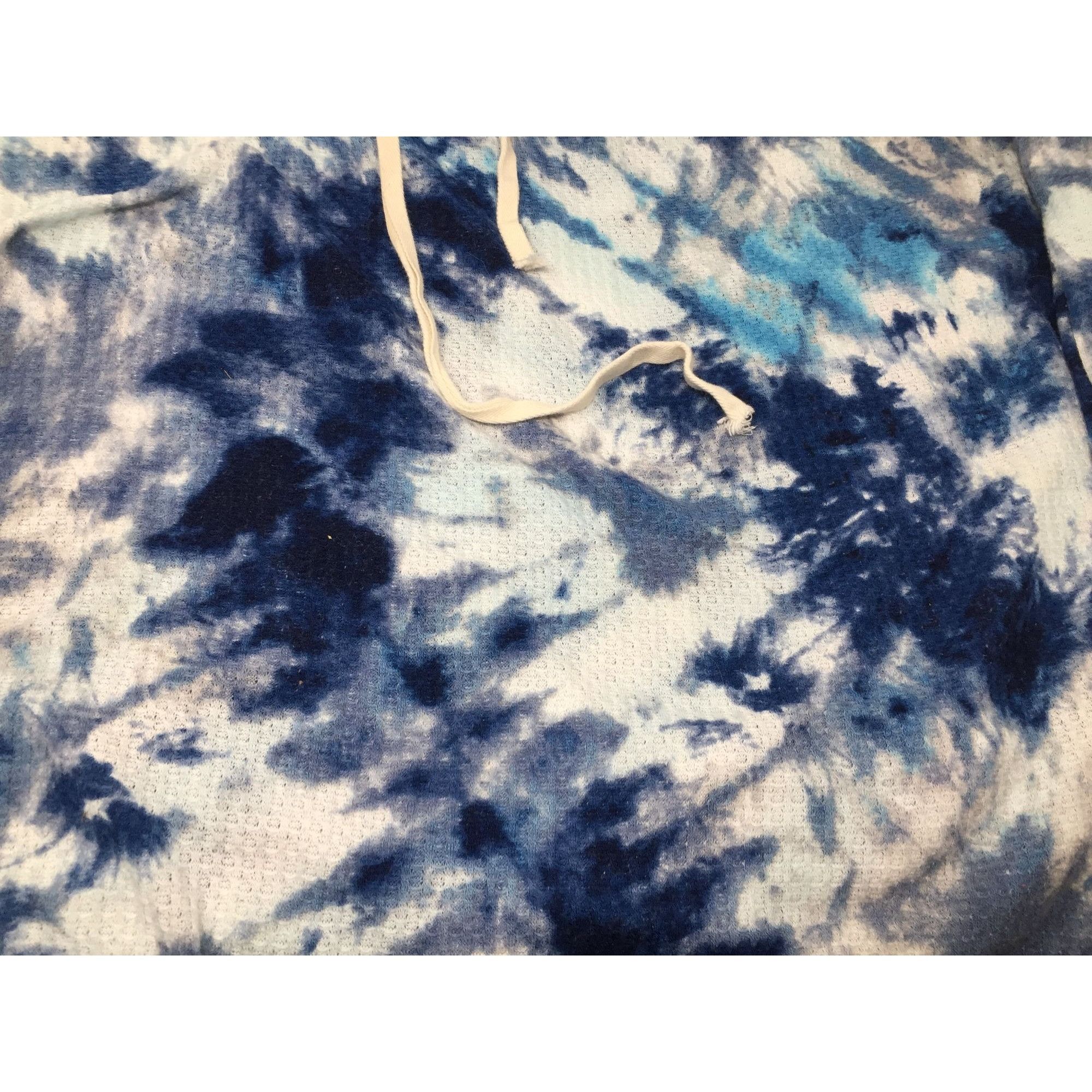 Other BIBI Blue and White Women's Tie Dyed Hoodie with Long Sleeve Size XL / US 12-14 / IT 48-50 - 5 Thumbnail