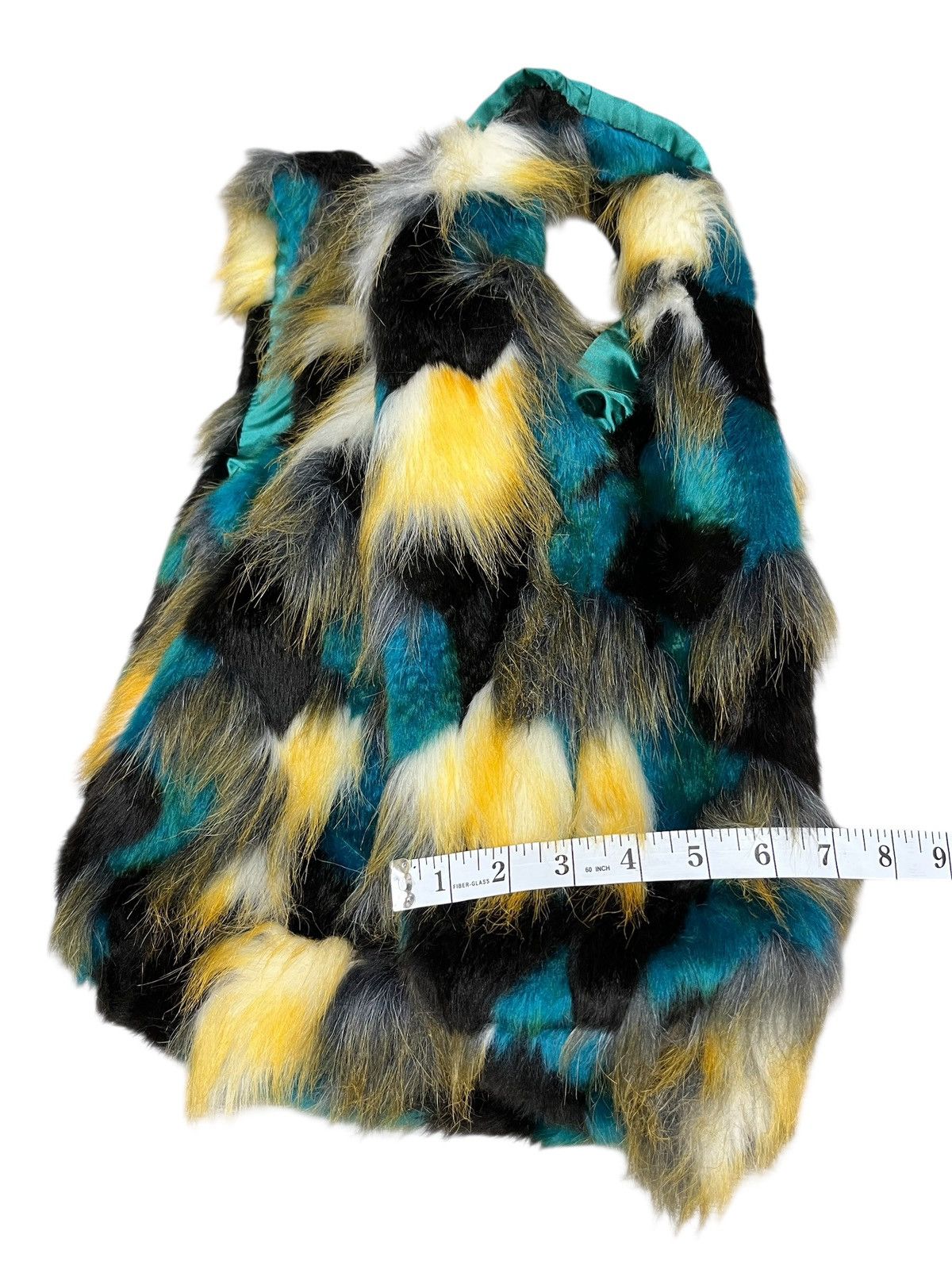 United Colors Of Benetton 🔥Benetton Faux Fur Magnetic Closure Tote Y2K LGB IF 6 9 Size ONE SIZE - 18 Thumbnail