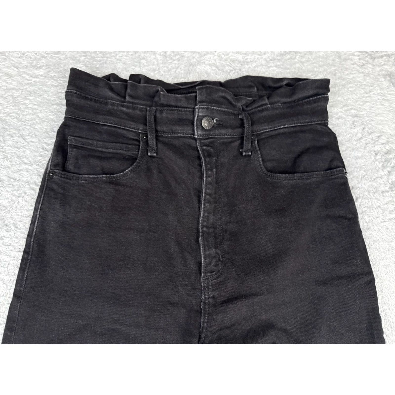 Abercrombie & Fitch Abercrombie & Fitch Jeans Women 4 Black Denim Ultra High Rise Super Skinny Ankle Womens Size 27" / US 4 / IT 40 - 4 Thumbnail