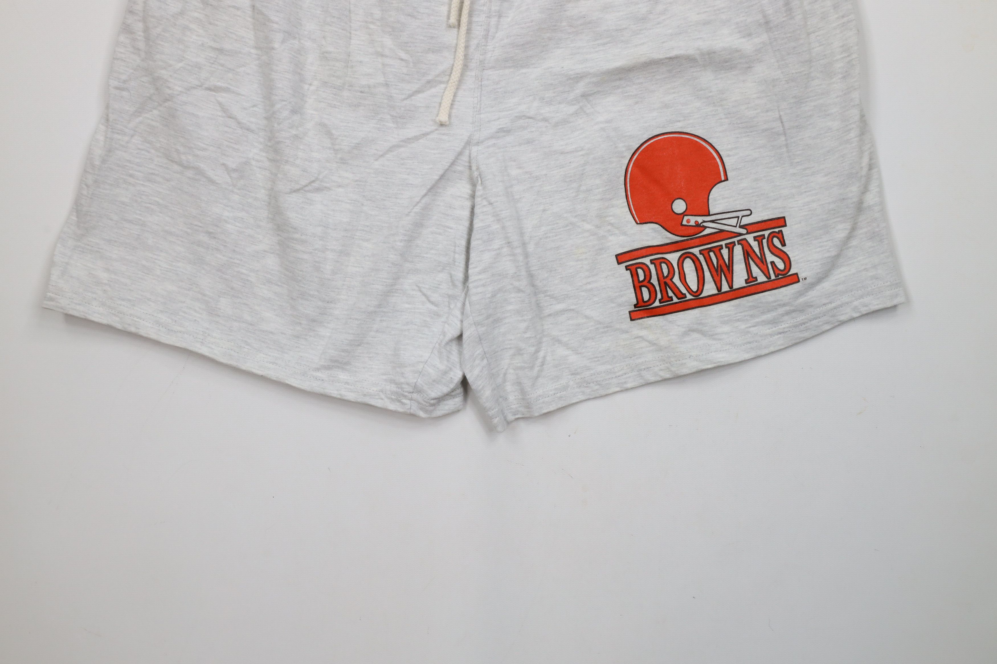 Russell Athletic × Vintage Vintage 90s Russell Athletic Browns Football Shorts Gray USA Size US 36 / EU 52 - 4 Thumbnail