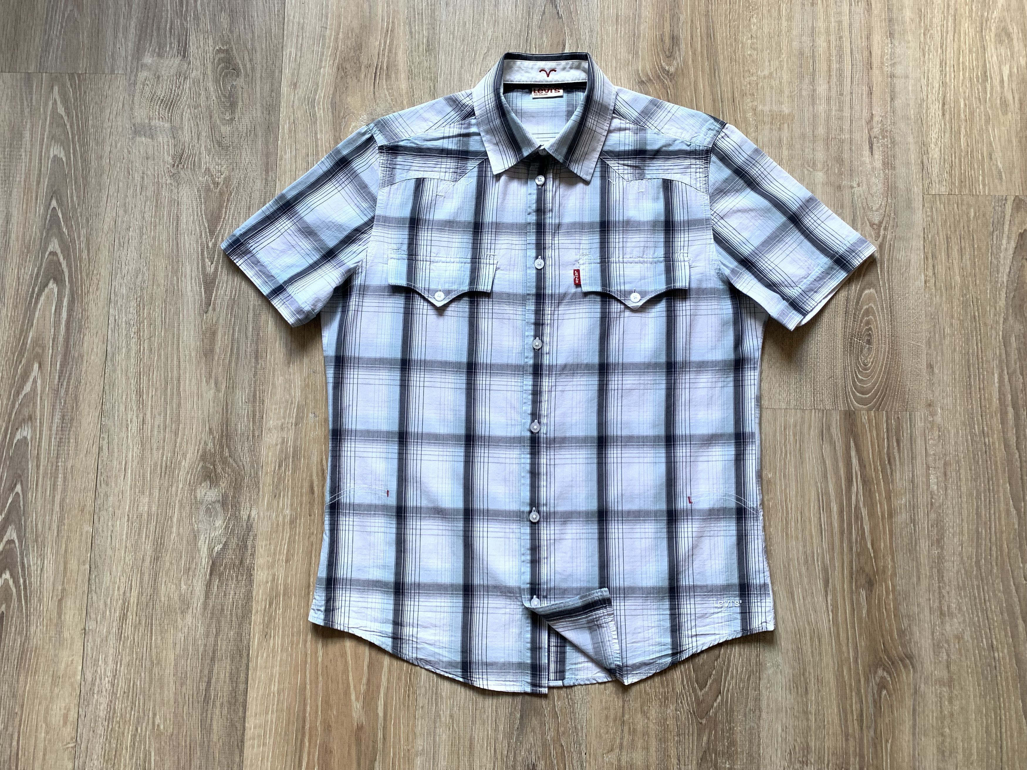 Levi's Vintage Plaid Short Sleeve Two Pocket Shirt