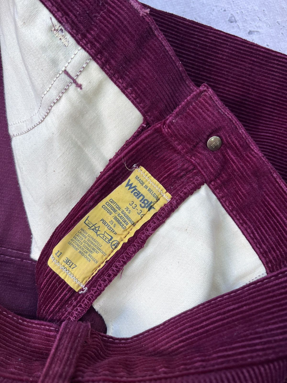 Vintage × Wrangler Vintage Corduroy Wrangler Wrancher Flare Trousers Size US 33 - 8 Thumbnail