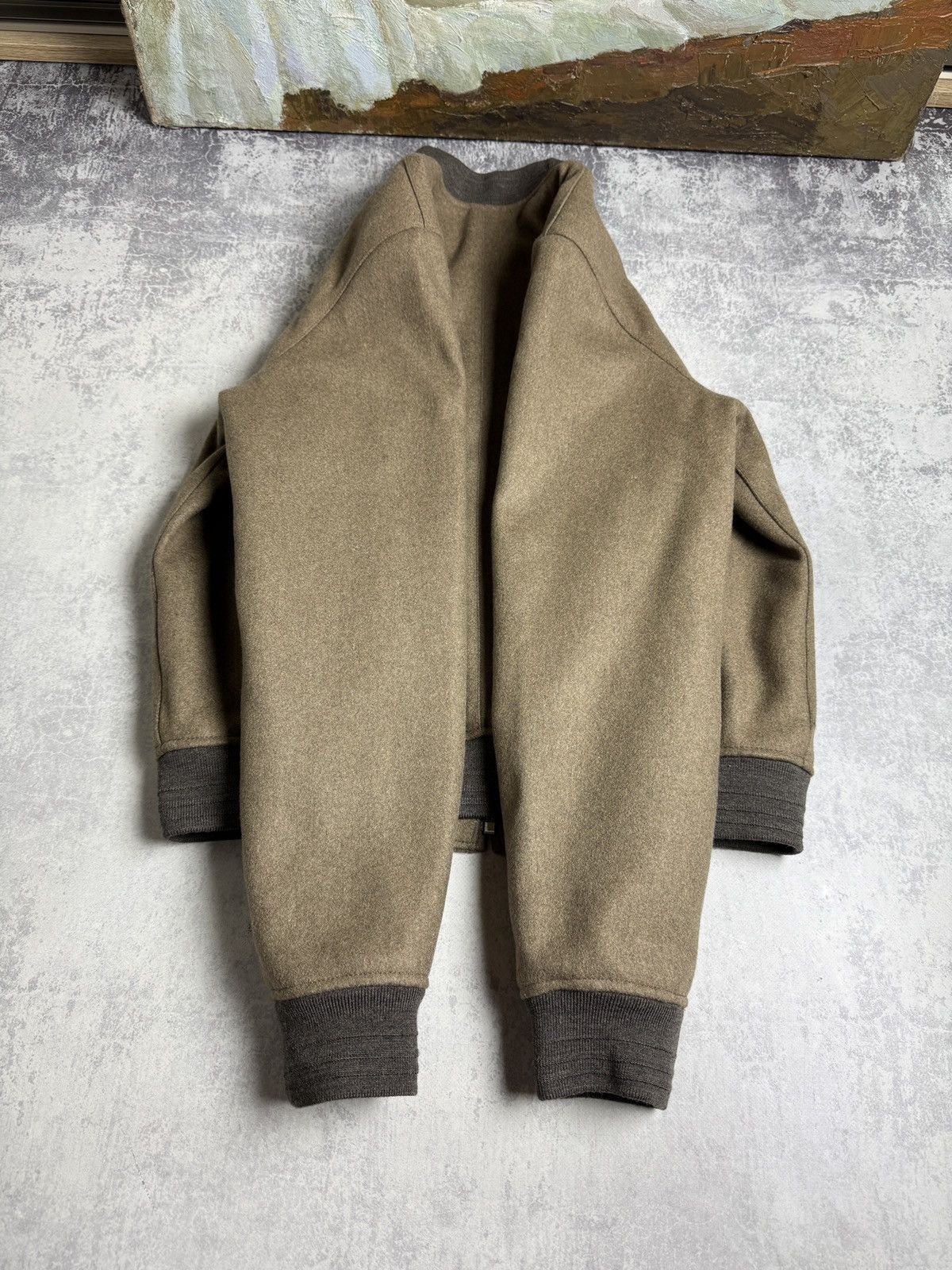 A.P.C. Designer Moto Bomber Y2K Wool RiRi Zipper Jacket