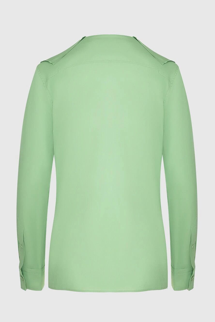 Bottega Veneta o1y0725 Solid Color Shirt in Light Green Size M / US 6-8 / IT 42-44 - 5 Thumbnail